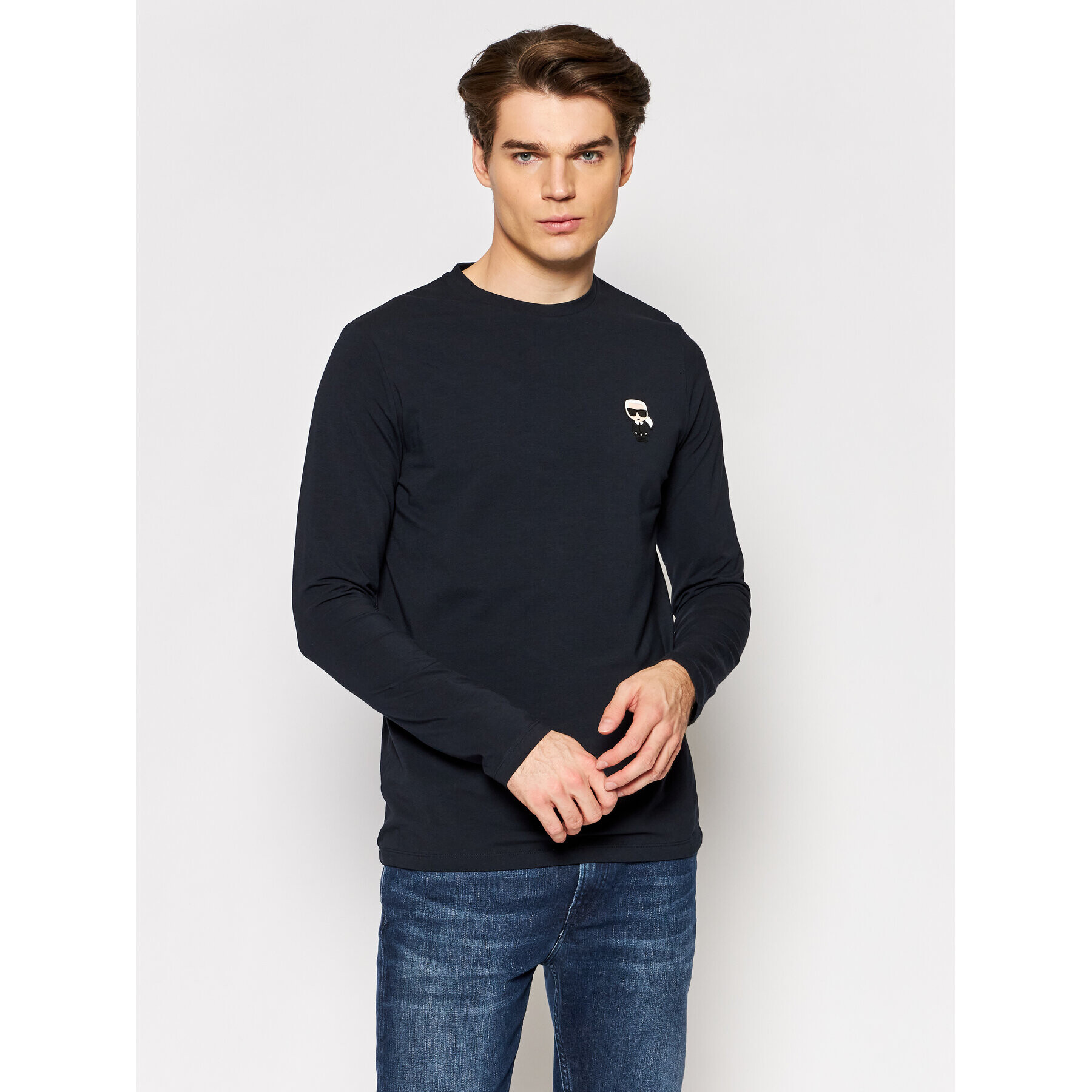 KARL LAGERFELD Longsleeve 755028 512221 Bleumarin Regular Fit - Pled.ro