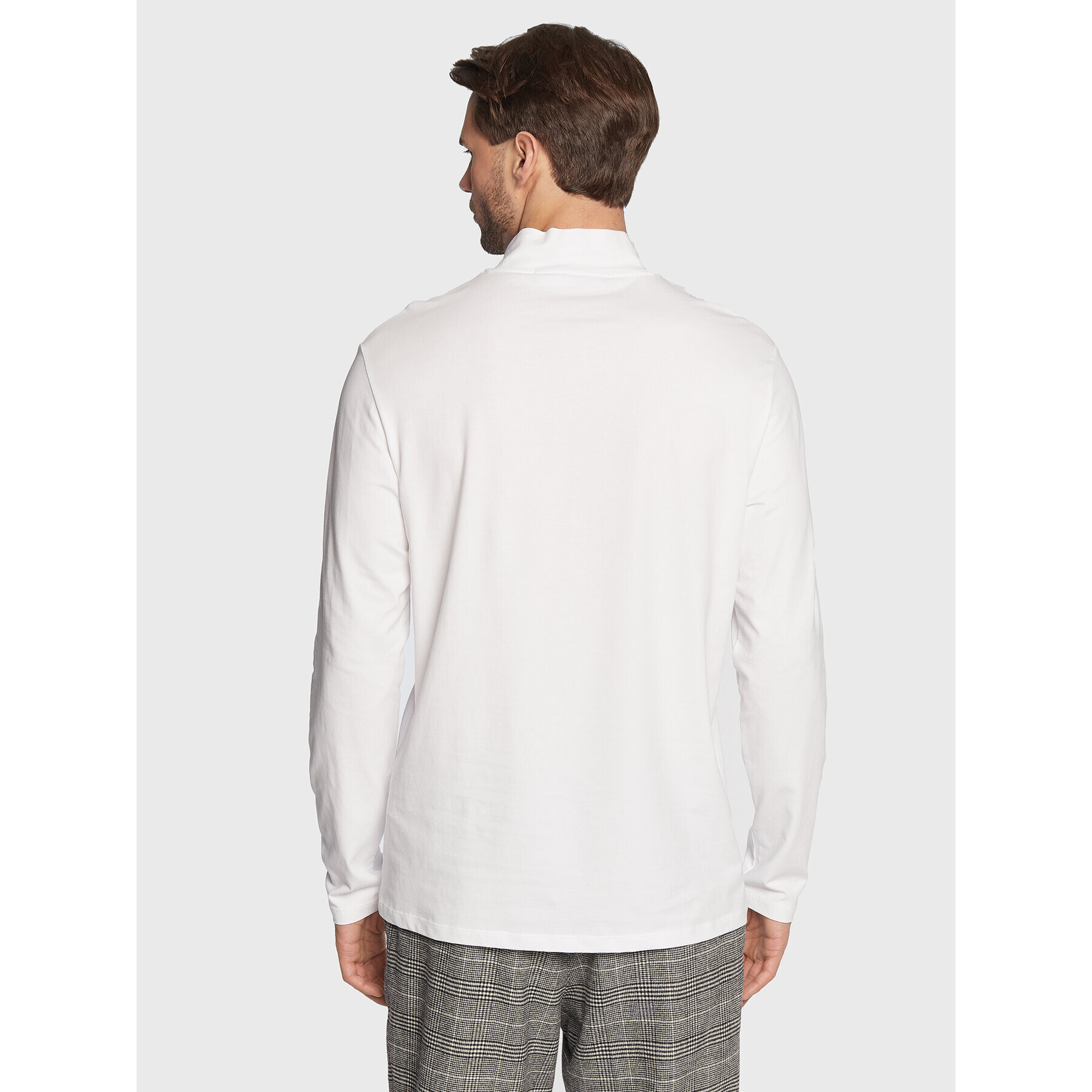 KARL LAGERFELD Longsleeve 755031 524221 Alb Slim Fit - Pled.ro