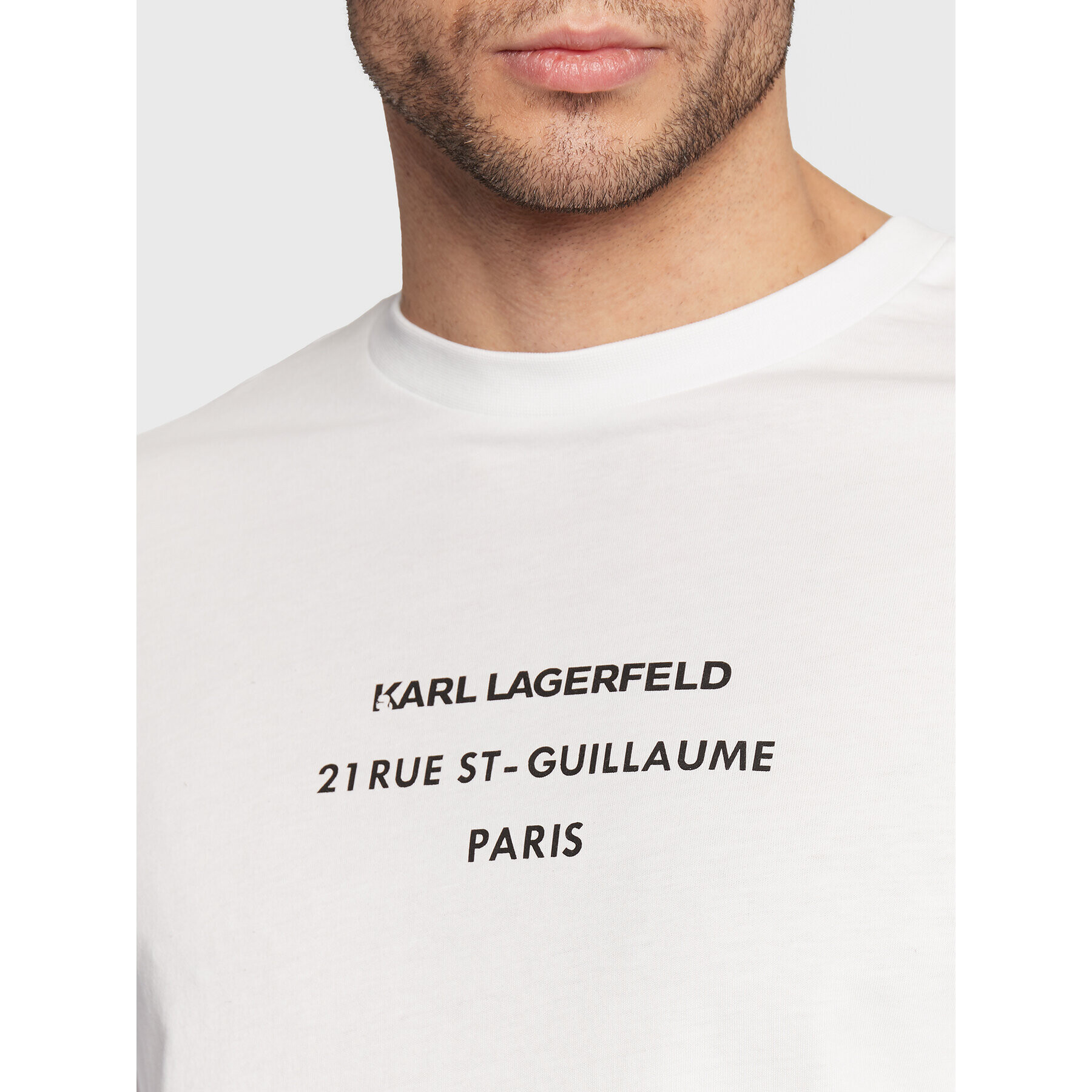 KARL LAGERFELD Longsleeve 755059 524224 Alb Regular Fit - Pled.ro