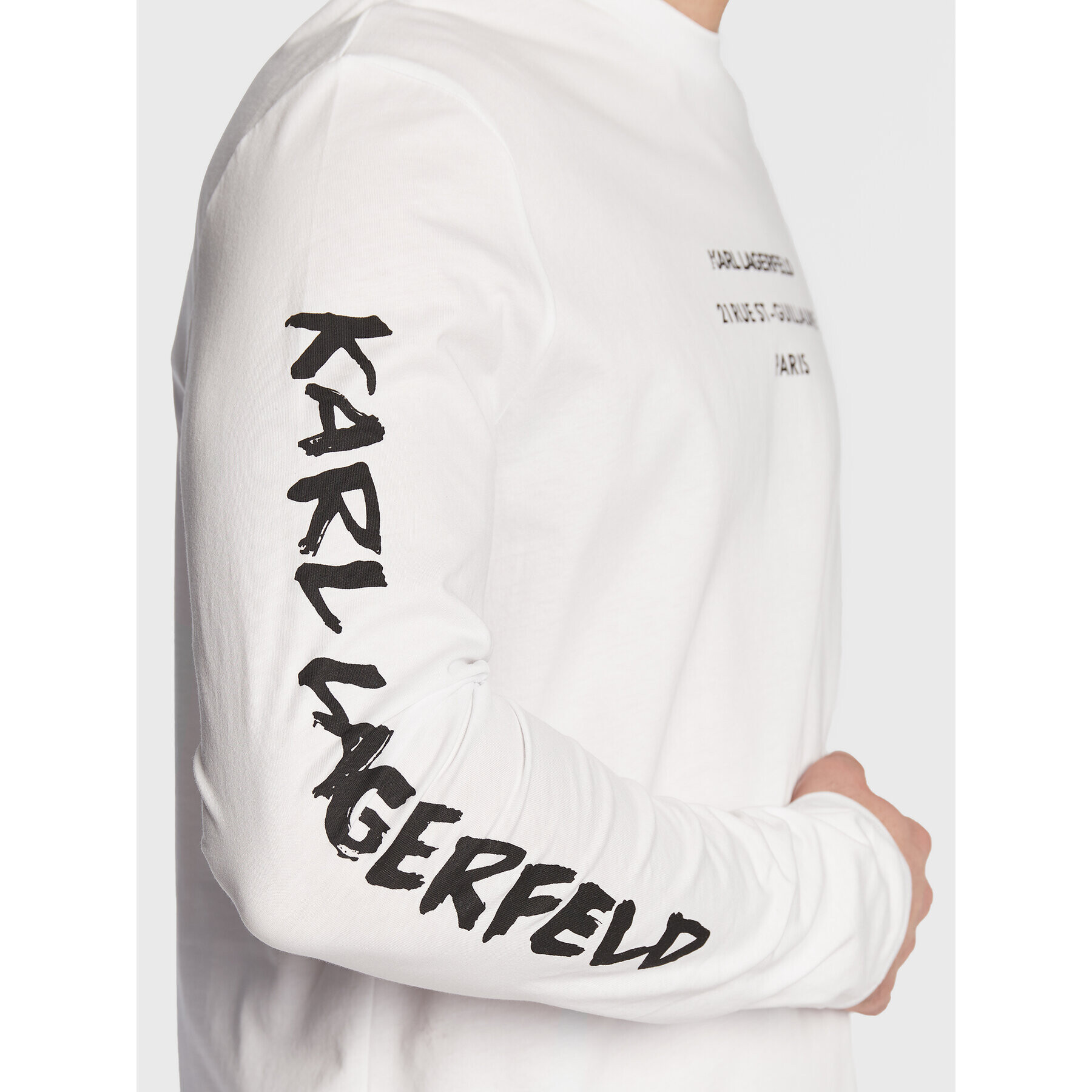 KARL LAGERFELD Longsleeve 755059 524224 Alb Regular Fit - Pled.ro