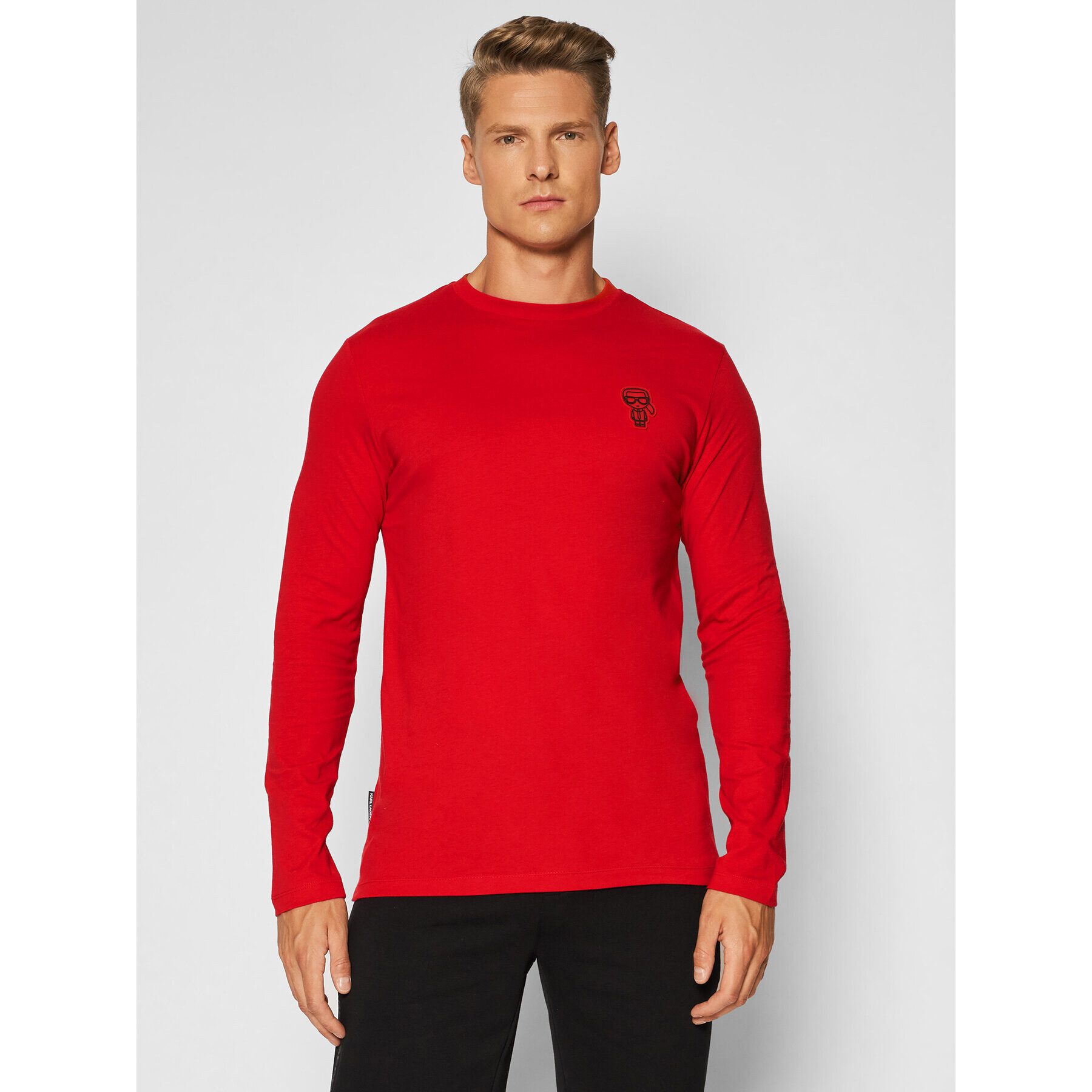 KARL LAGERFELD Longsleeve 755071 512224 Roșu Regular Fit - Pled.ro