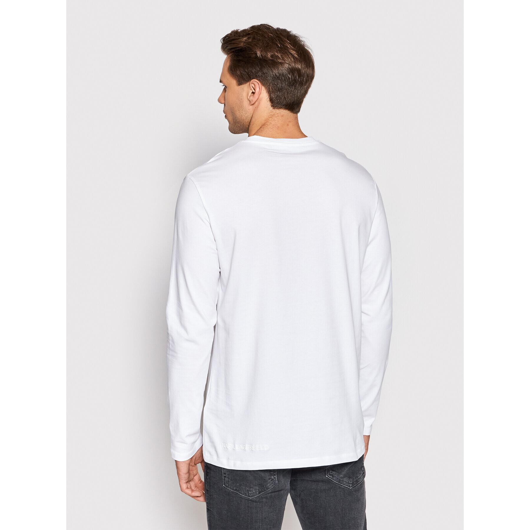 KARL LAGERFELD Longsleeve 755084 523221 Alb Regular Fit - Pled.ro