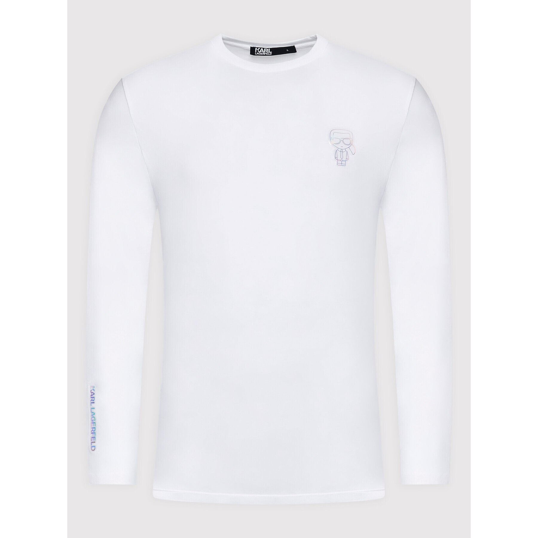 KARL LAGERFELD Longsleeve 755084 523221 Alb Regular Fit - Pled.ro