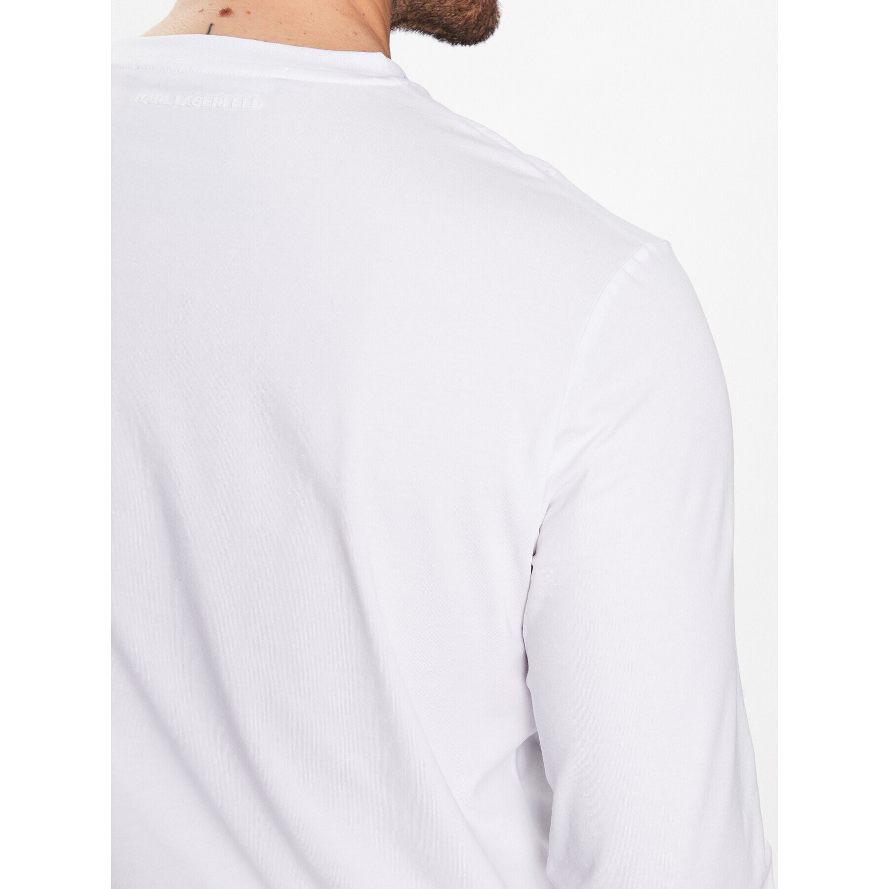 KARL LAGERFELD Longsleeve 755087 531221 Alb Regular Fit - Pled.ro