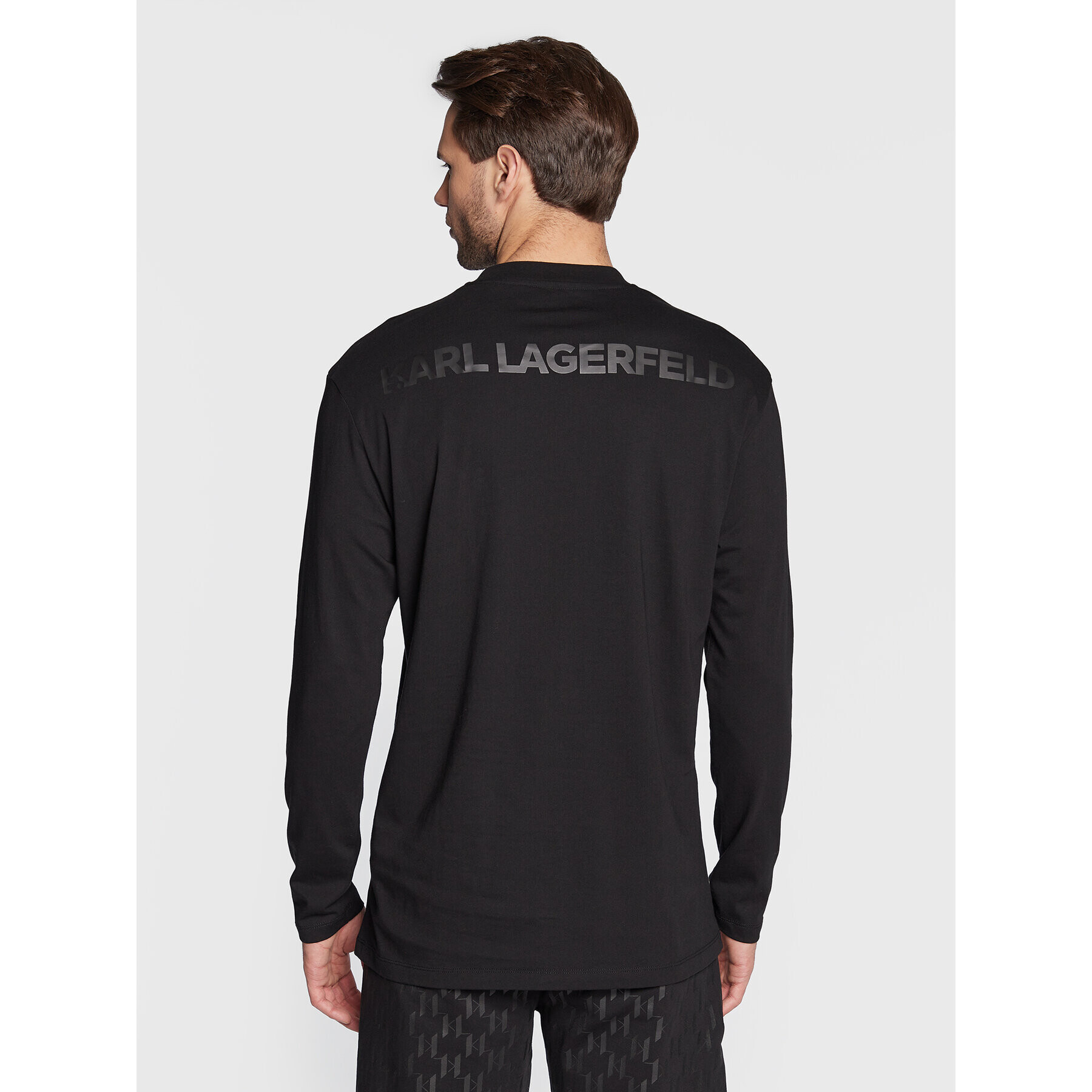 KARL LAGERFELD Longsleeve 755229 524224 Negru Regular Fit - Pled.ro