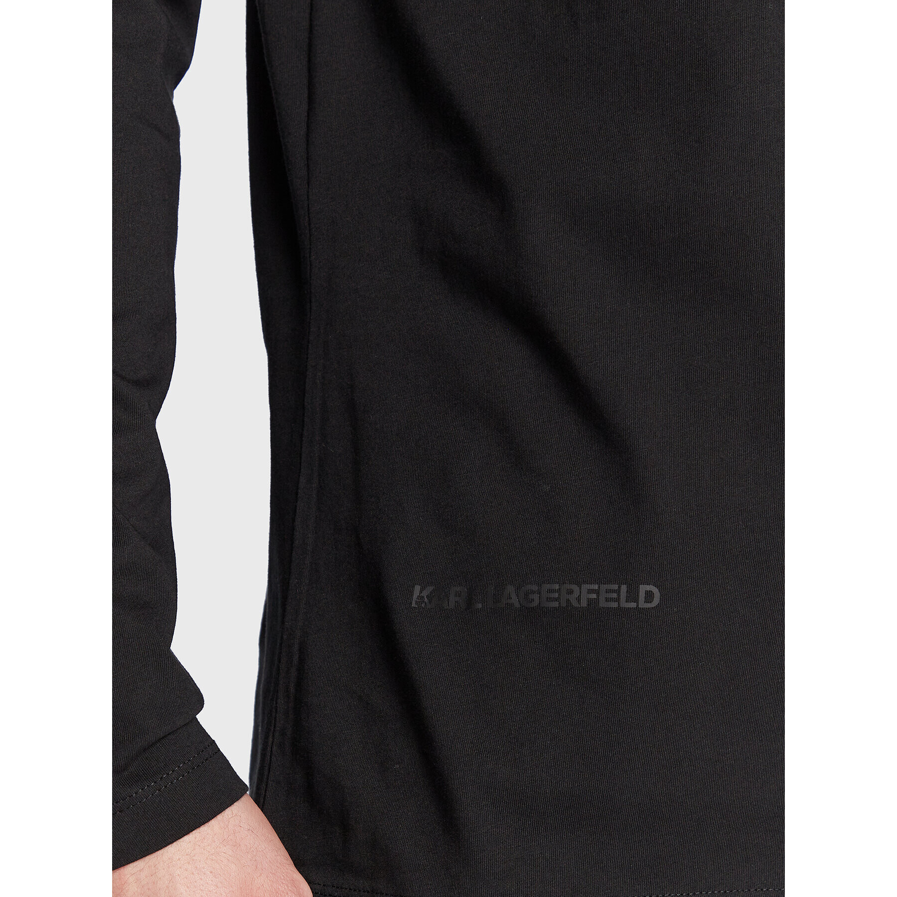 KARL LAGERFELD Longsleeve 755229 524224 Negru Regular Fit - Pled.ro