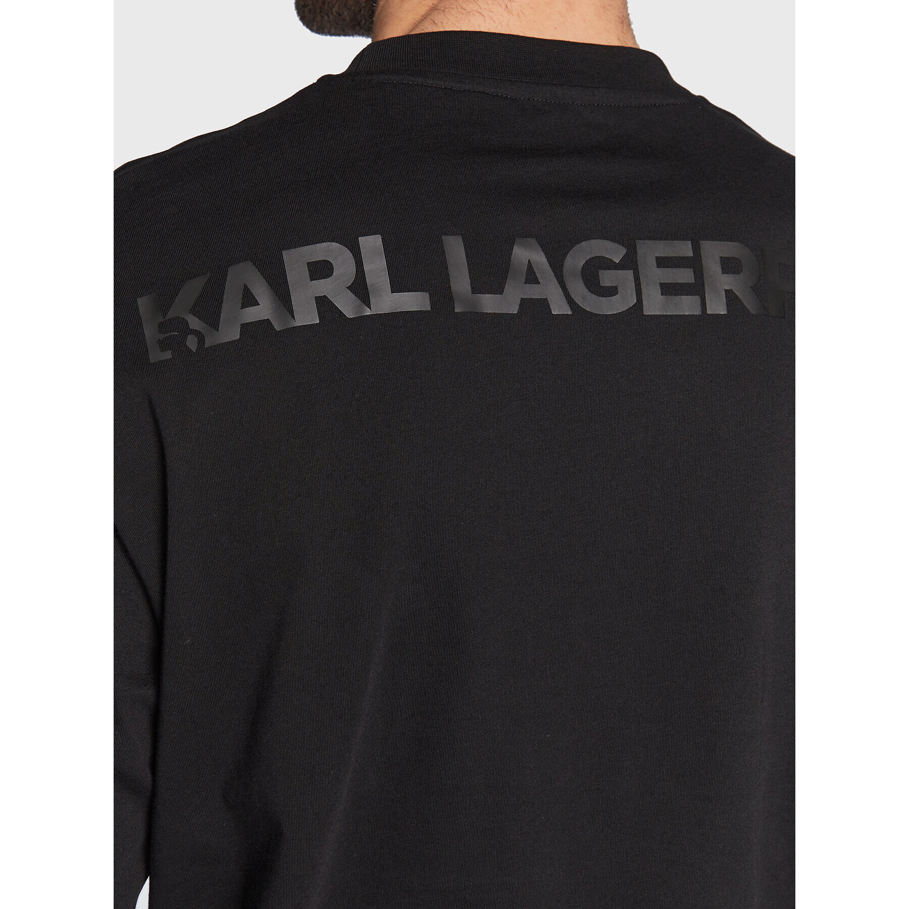 KARL LAGERFELD Longsleeve 755229 524224 Negru Regular Fit - Pled.ro