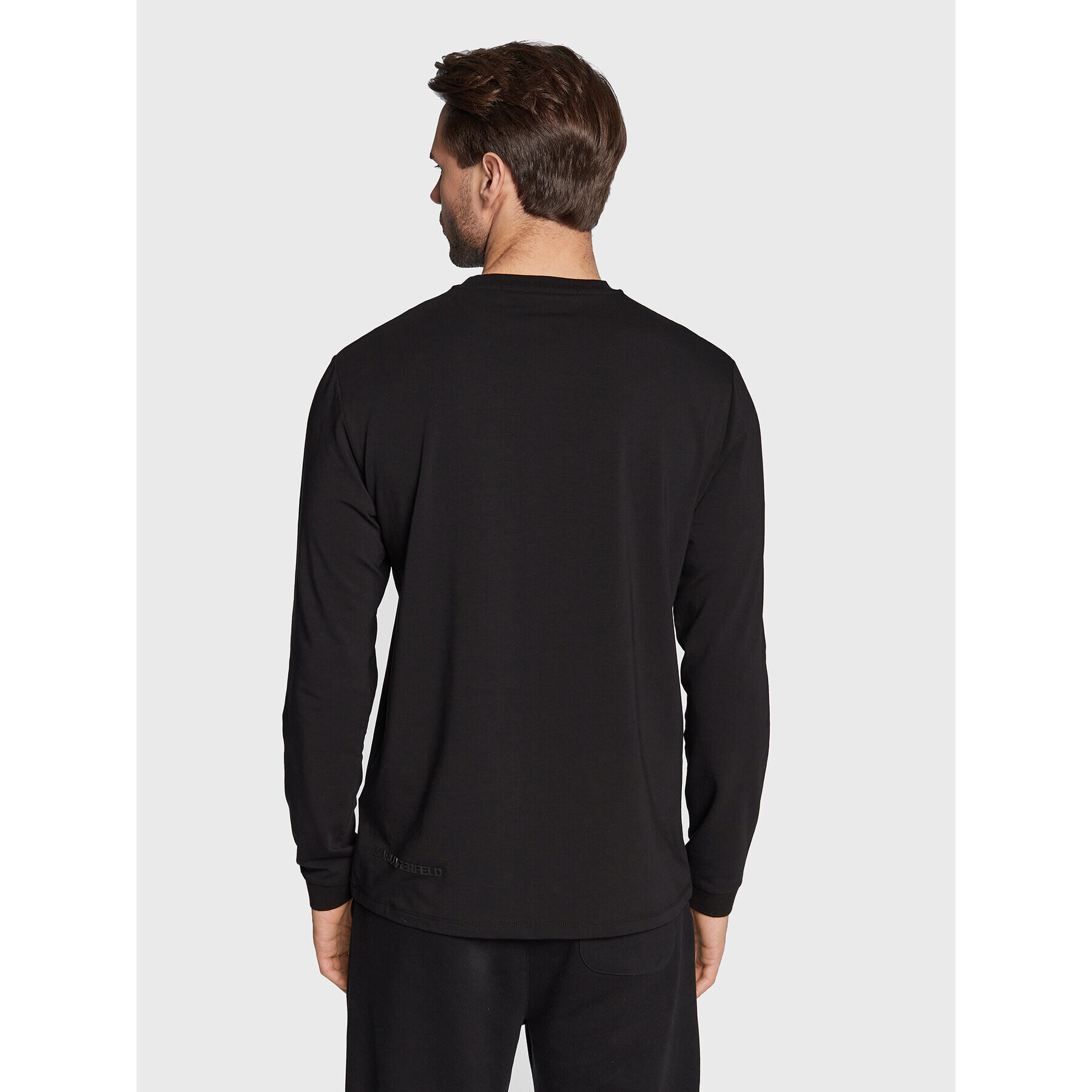 KARL LAGERFELD Longsleeve 755424 524221 Negru Regular Fit - Pled.ro