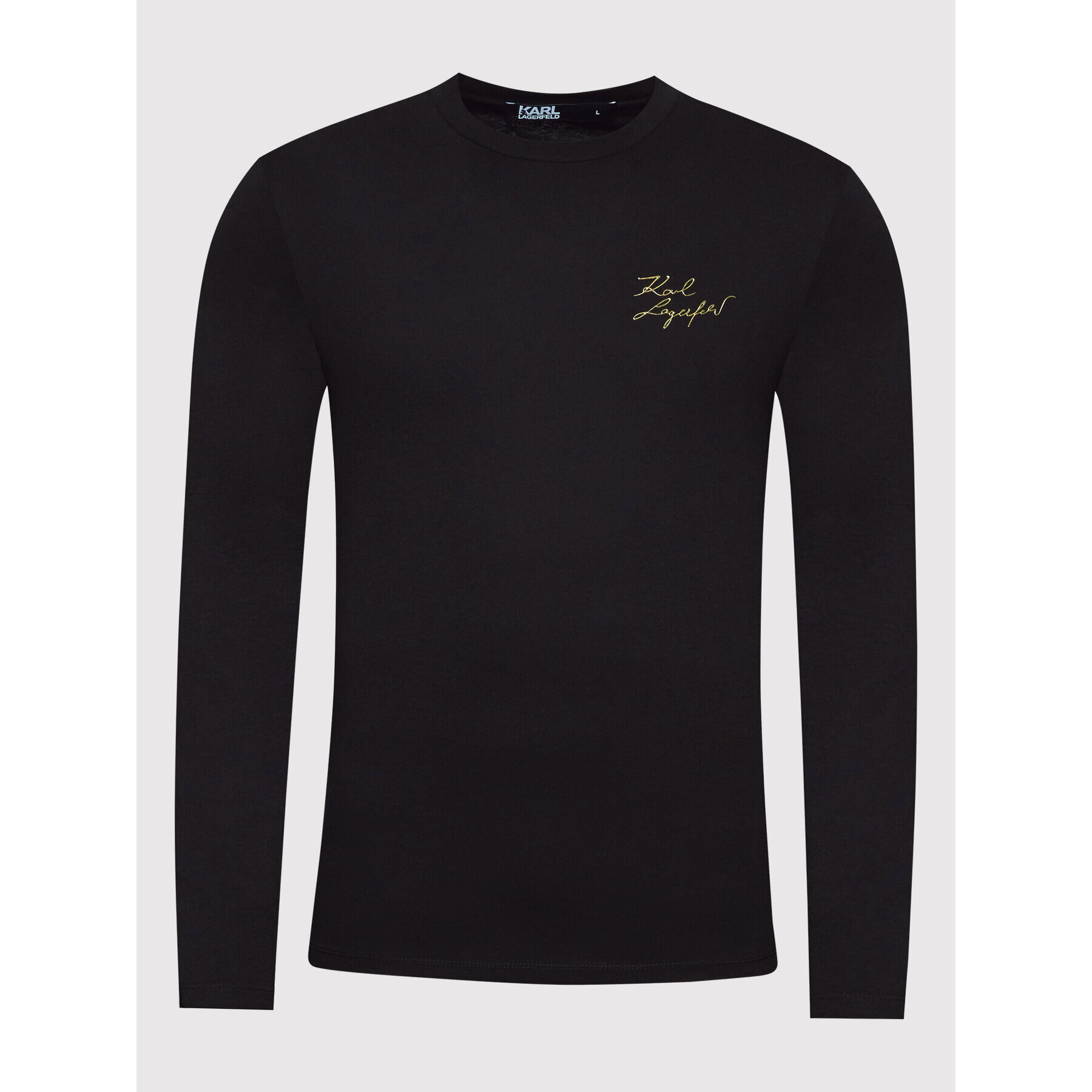 KARL LAGERFELD Longsleeve Crewneck 755403 521224 Negru Regular Fit - Pled.ro