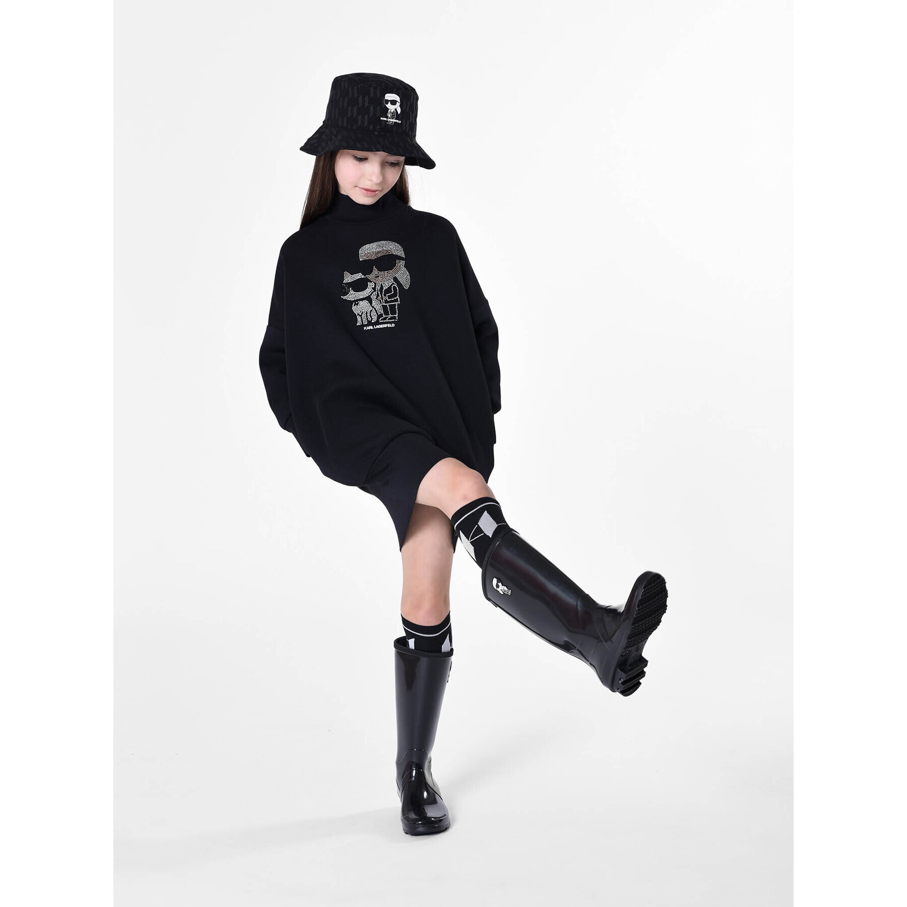 Karl Lagerfeld Kids Pălărie Z11062 Negru - Pled.ro