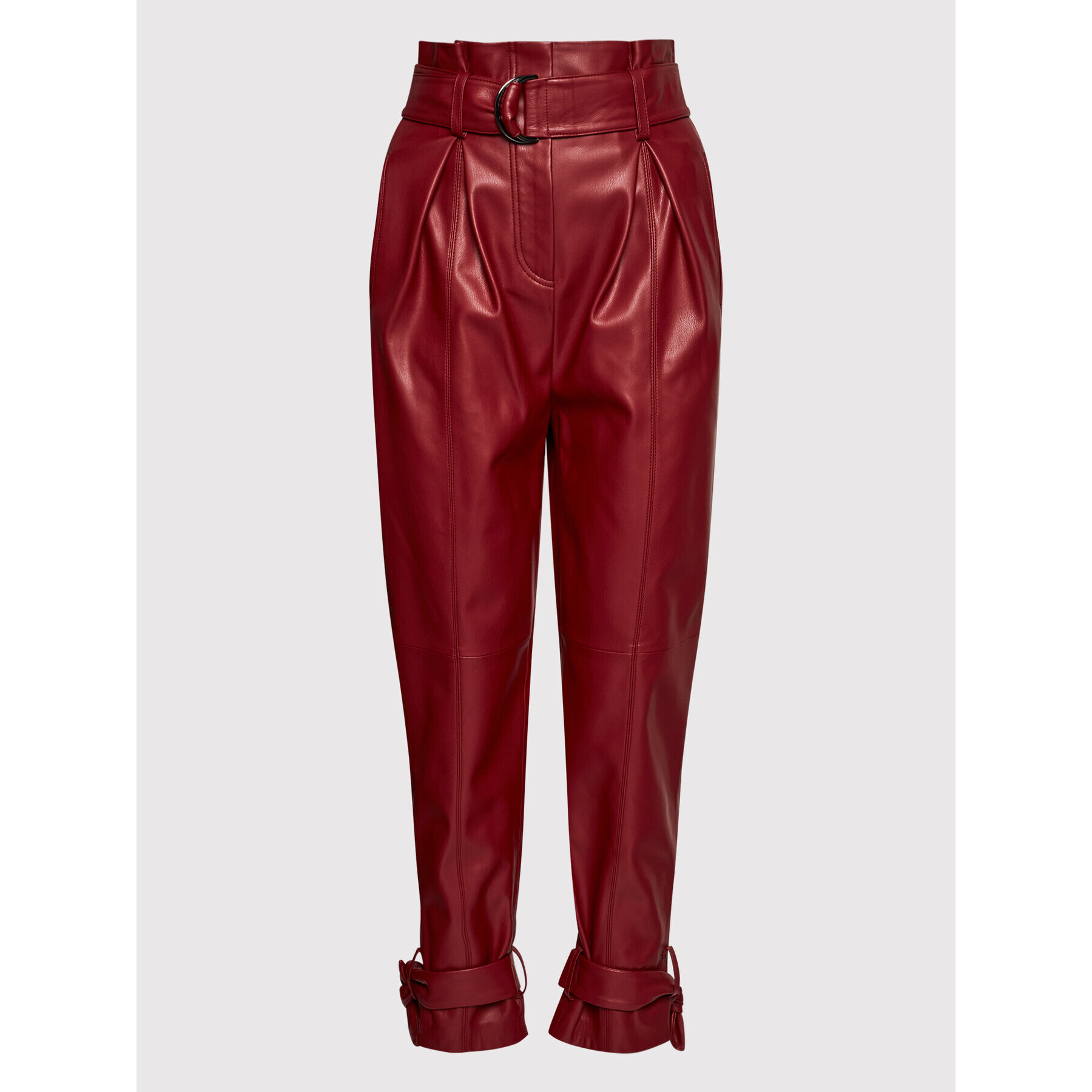 KARL LAGERFELD Pantaloni din imitație de piele Faux 216W1004 Vișiniu Regular Fit - Pled.ro