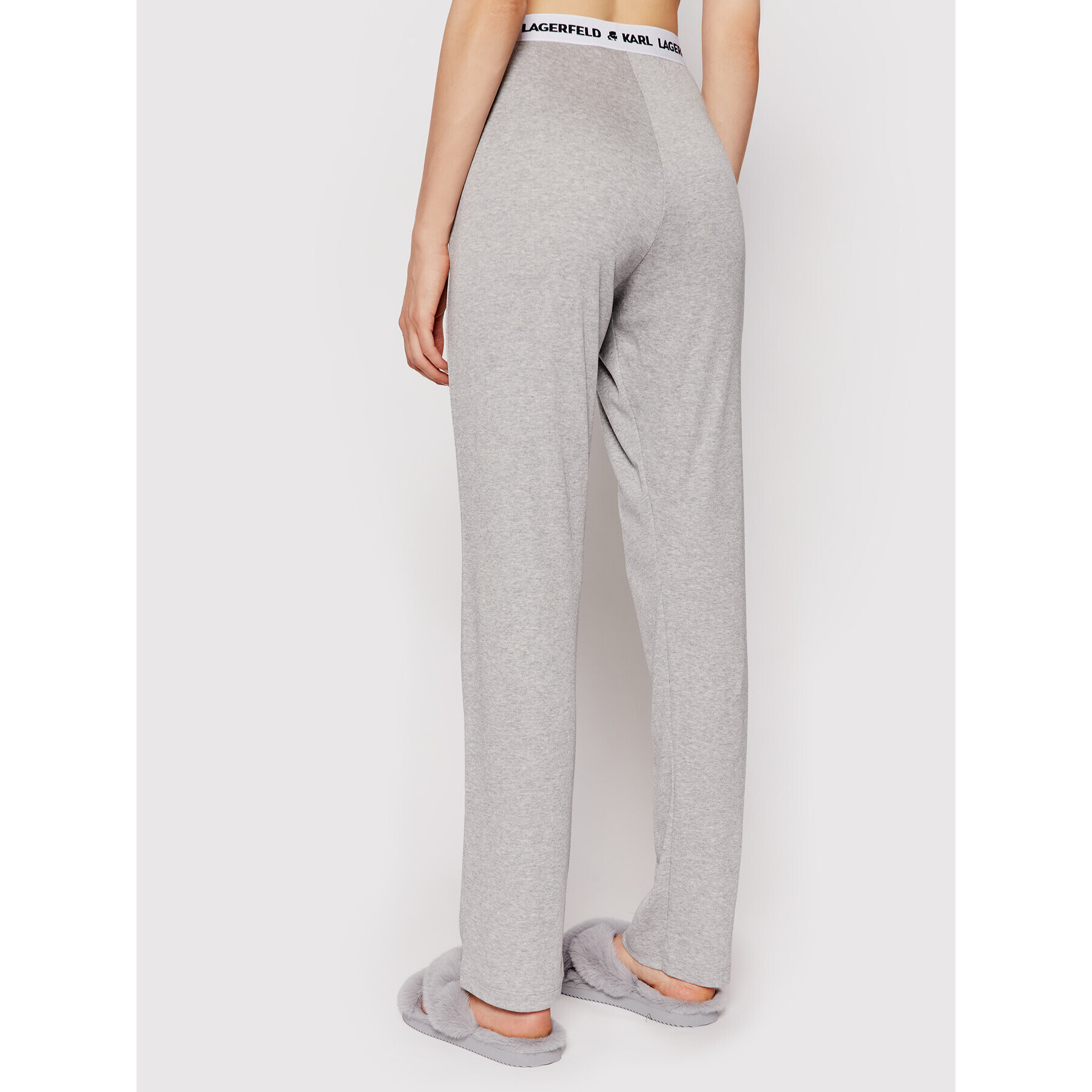 KARL LAGERFELD Pantaloni pijama Logo 215W2182 Gri - Pled.ro