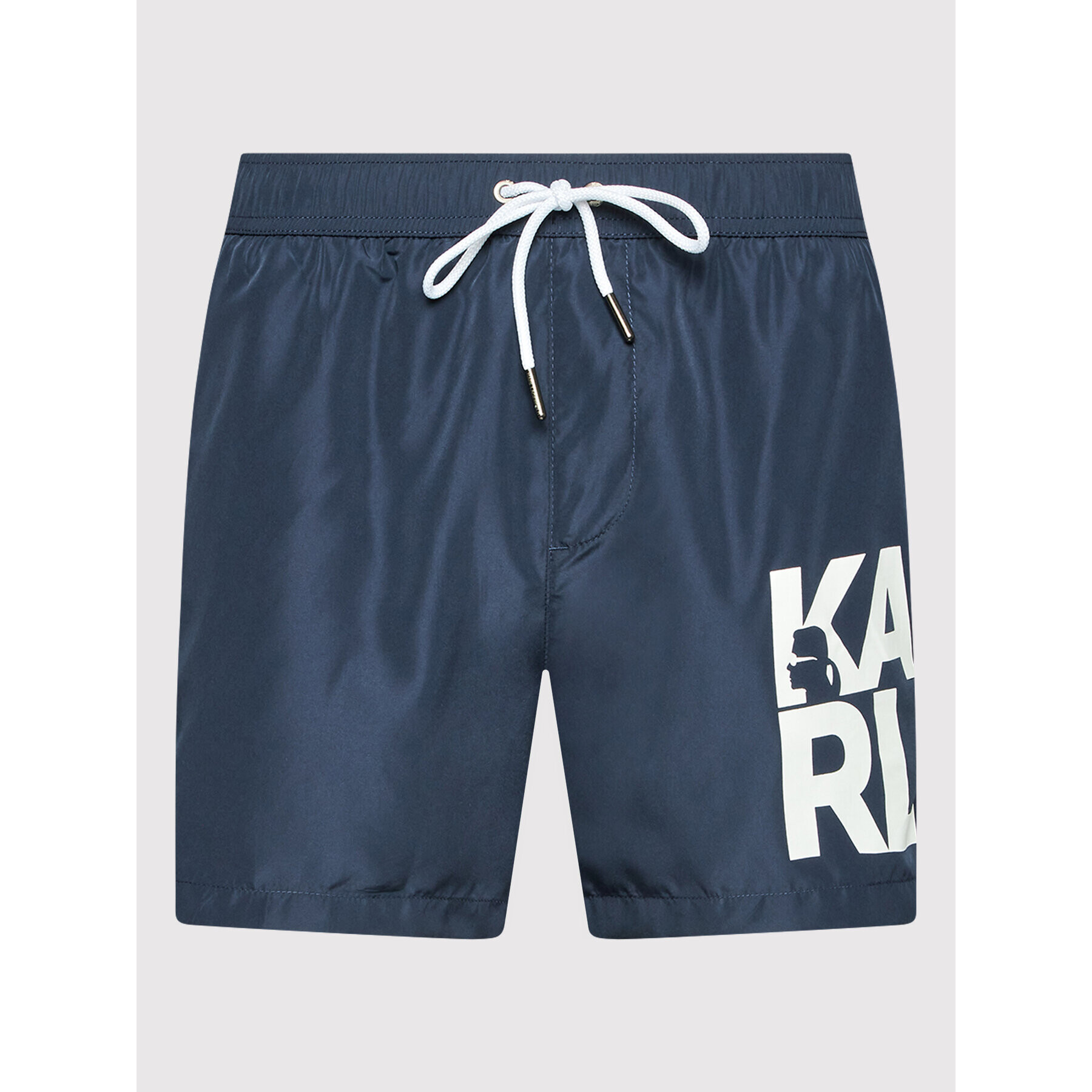 KARL LAGERFELD Pantaloni scurți pentru înot Carry Over KL22MBS08 Bleumarin Regular Fit - Pled.ro