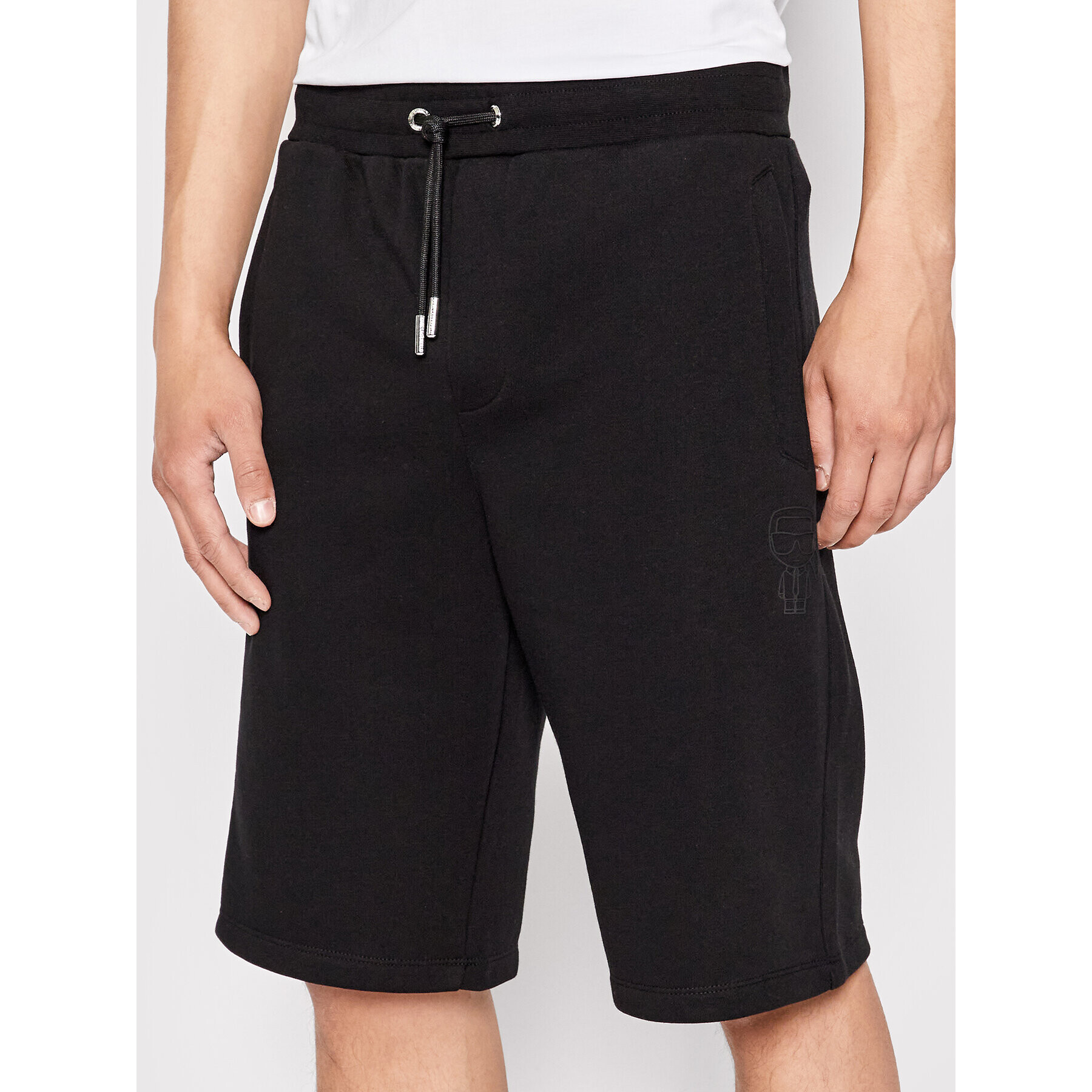 KARL LAGERFELD Pantaloni scurți sport 705055 521900 Negru Regular Fit - Pled.ro