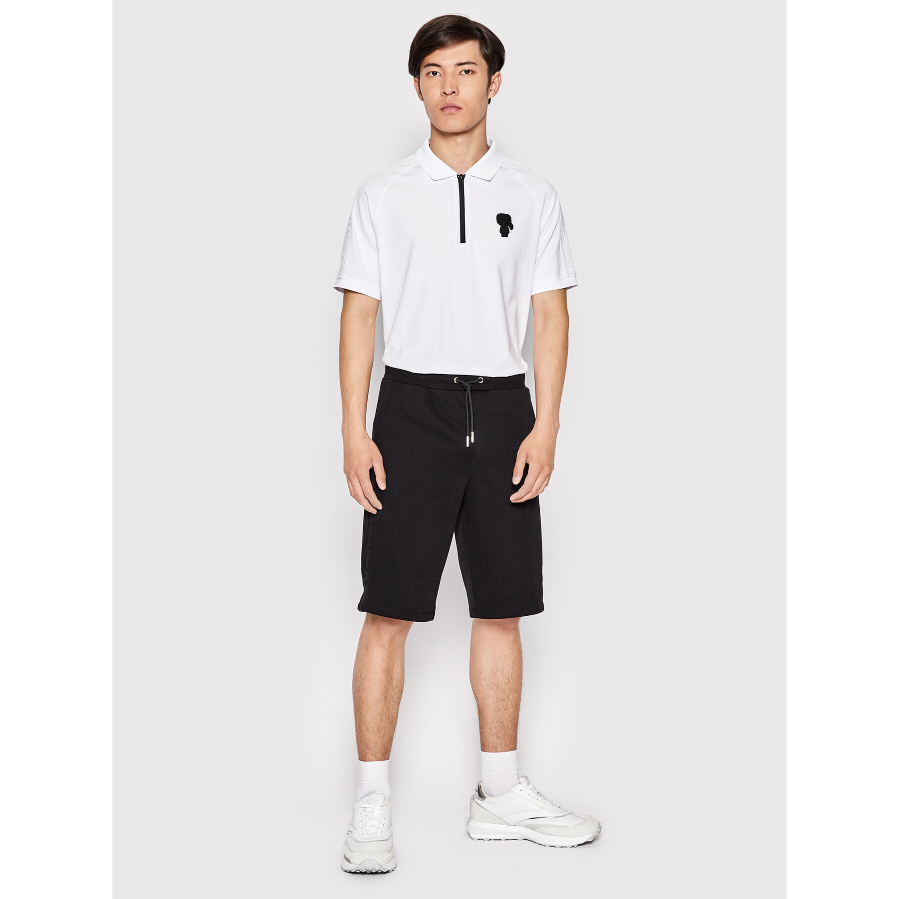 KARL LAGERFELD Pantaloni scurți sport 705055 521900 Negru Regular Fit - Pled.ro