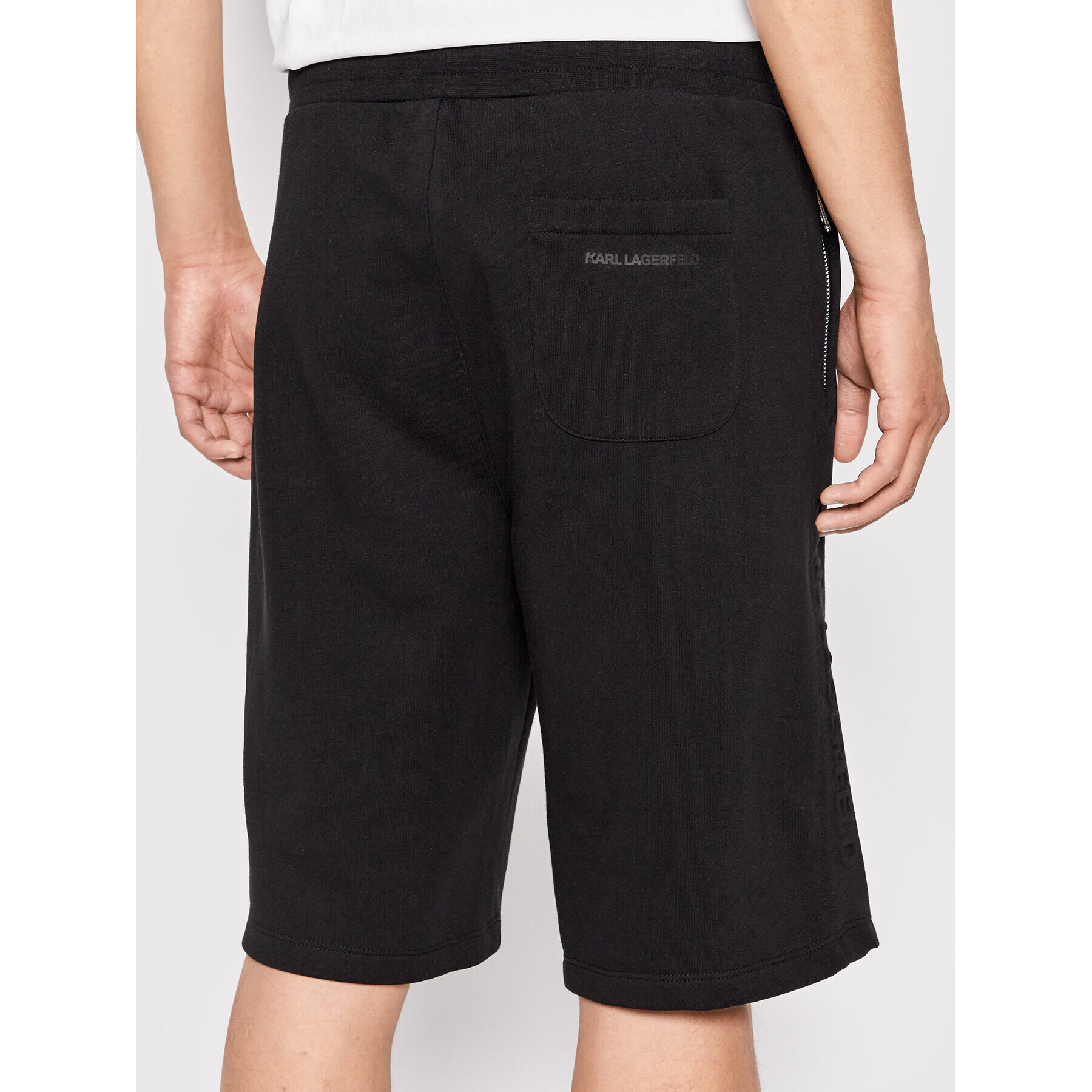 KARL LAGERFELD Pantaloni scurți sport 705055 521900 Negru Regular Fit - Pled.ro