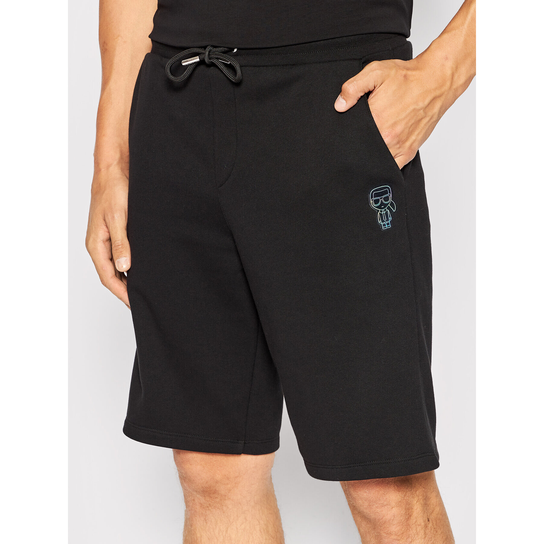 KARL LAGERFELD Pantaloni scurți sport 705092 523910 Negru Regular Fit - Pled.ro