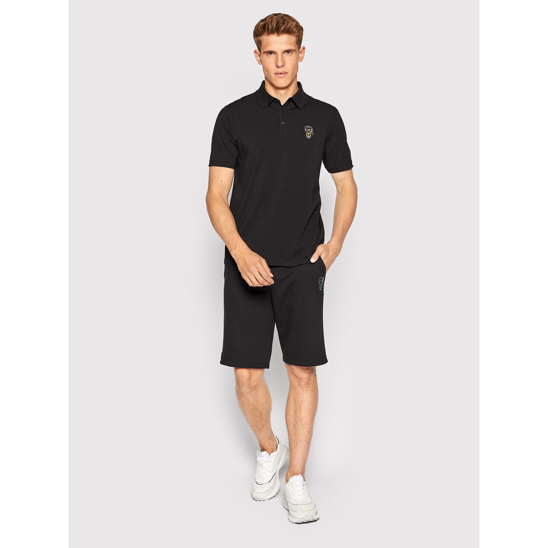 KARL LAGERFELD Pantaloni scurți sport 705092 523910 Negru Regular Fit - Pled.ro