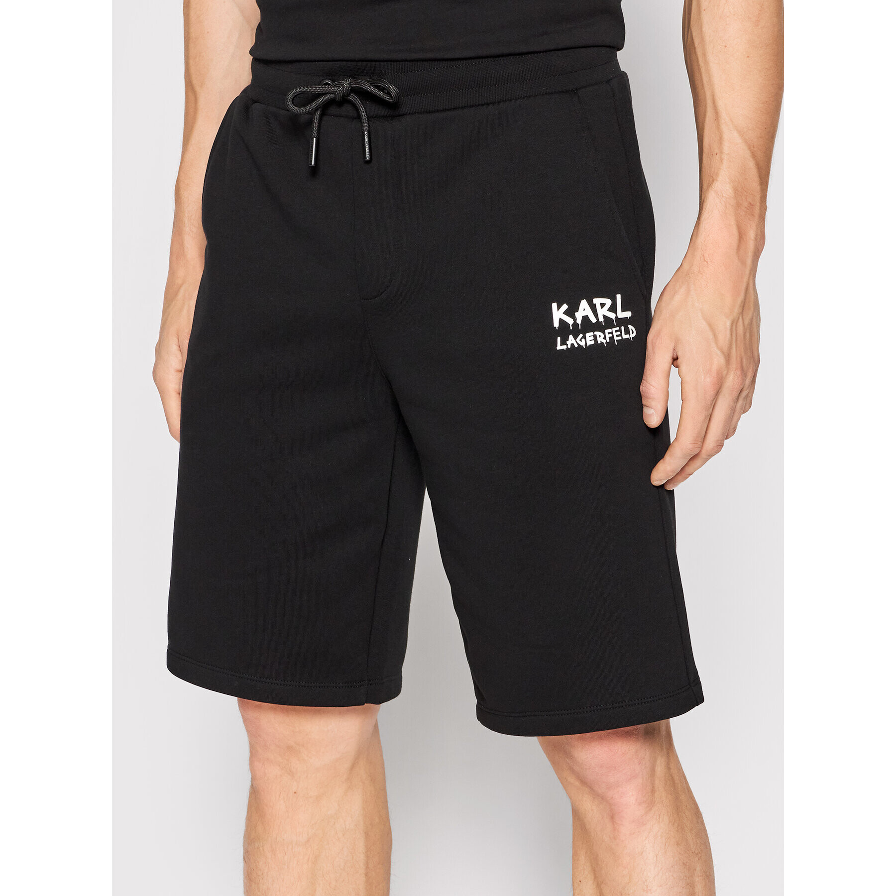 KARL LAGERFELD Pantaloni scurți sport Sweat 705047 521900 Negru Regular Fit - Pled.ro