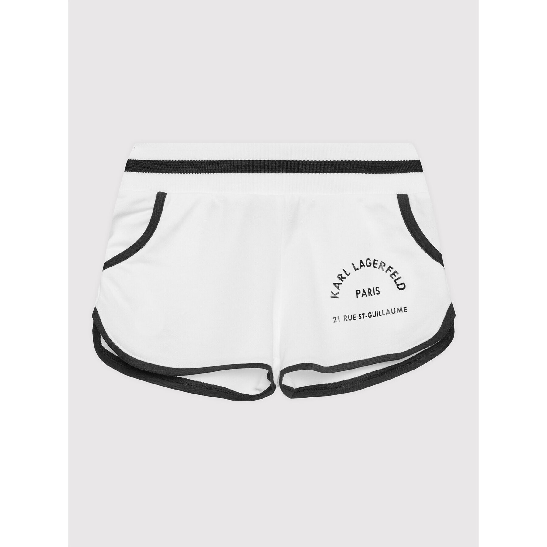 KARL LAGERFELD Pantaloni scurți sport Z14170 D Alb Regular Fit - Pled.ro