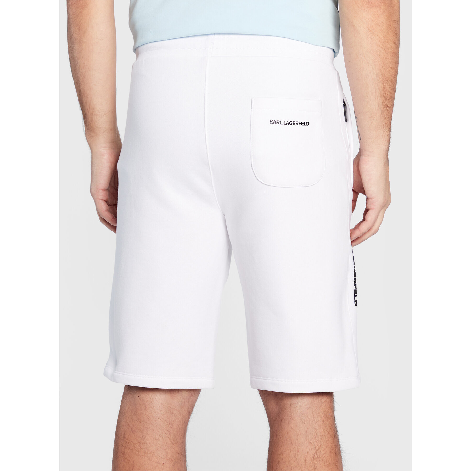 KARL LAGERFELD Pantaloni scurți sport 705048 524910 Alb Regular Fit - Pled.ro