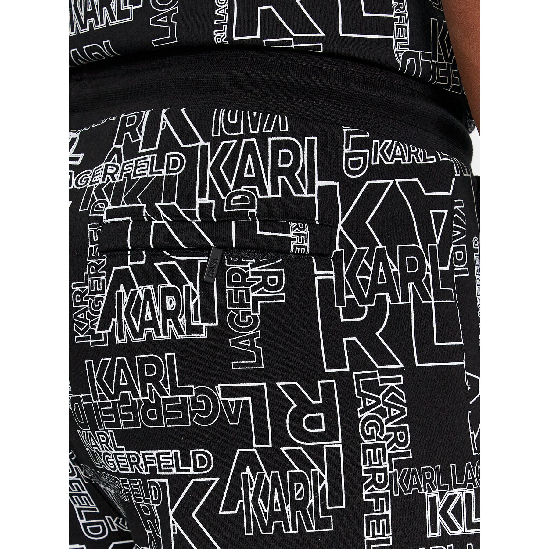 KARL LAGERFELD Pantaloni scurți sport 705061 541900 Negru Regular Fit - Pled.ro