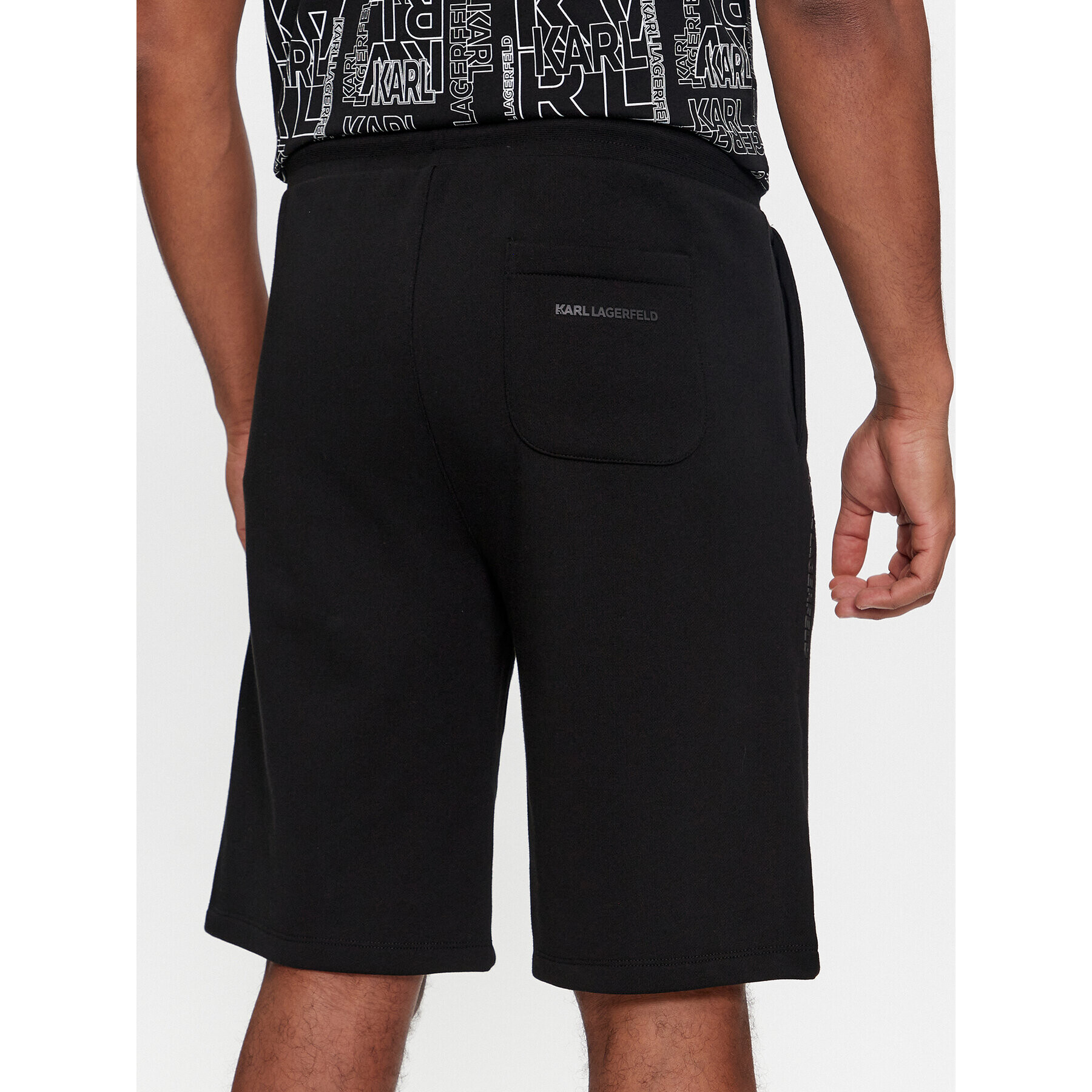 KARL LAGERFELD Pantaloni scurți sport 705403 541900 Negru Regular Fit - Pled.ro