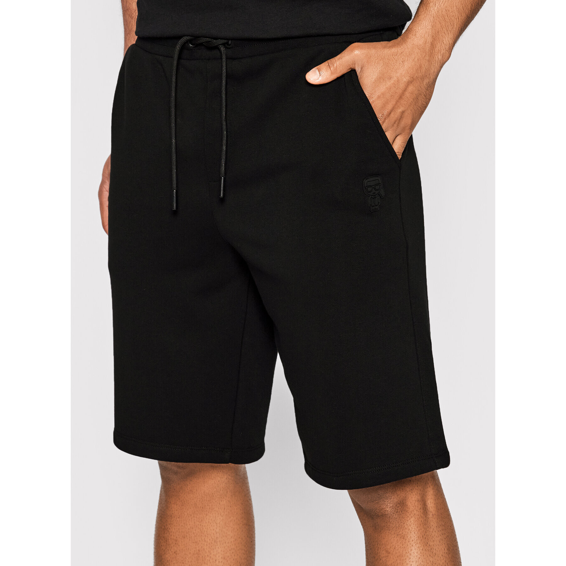 KARL LAGERFELD Pantaloni scurți sport 705410 523900 Negru Regular Fit - Pled.ro