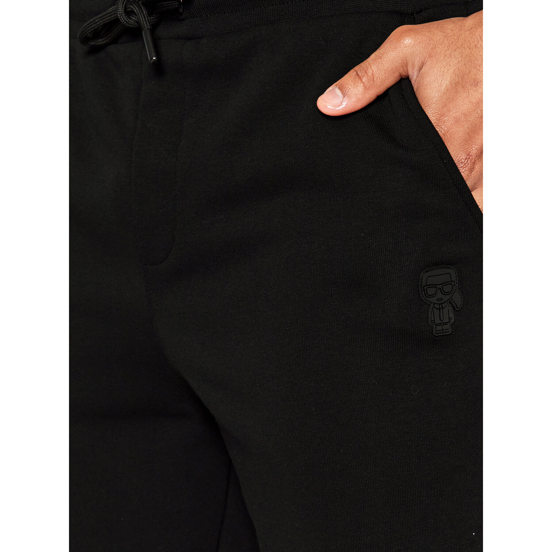 KARL LAGERFELD Pantaloni scurți sport 705410 523900 Negru Regular Fit - Pled.ro