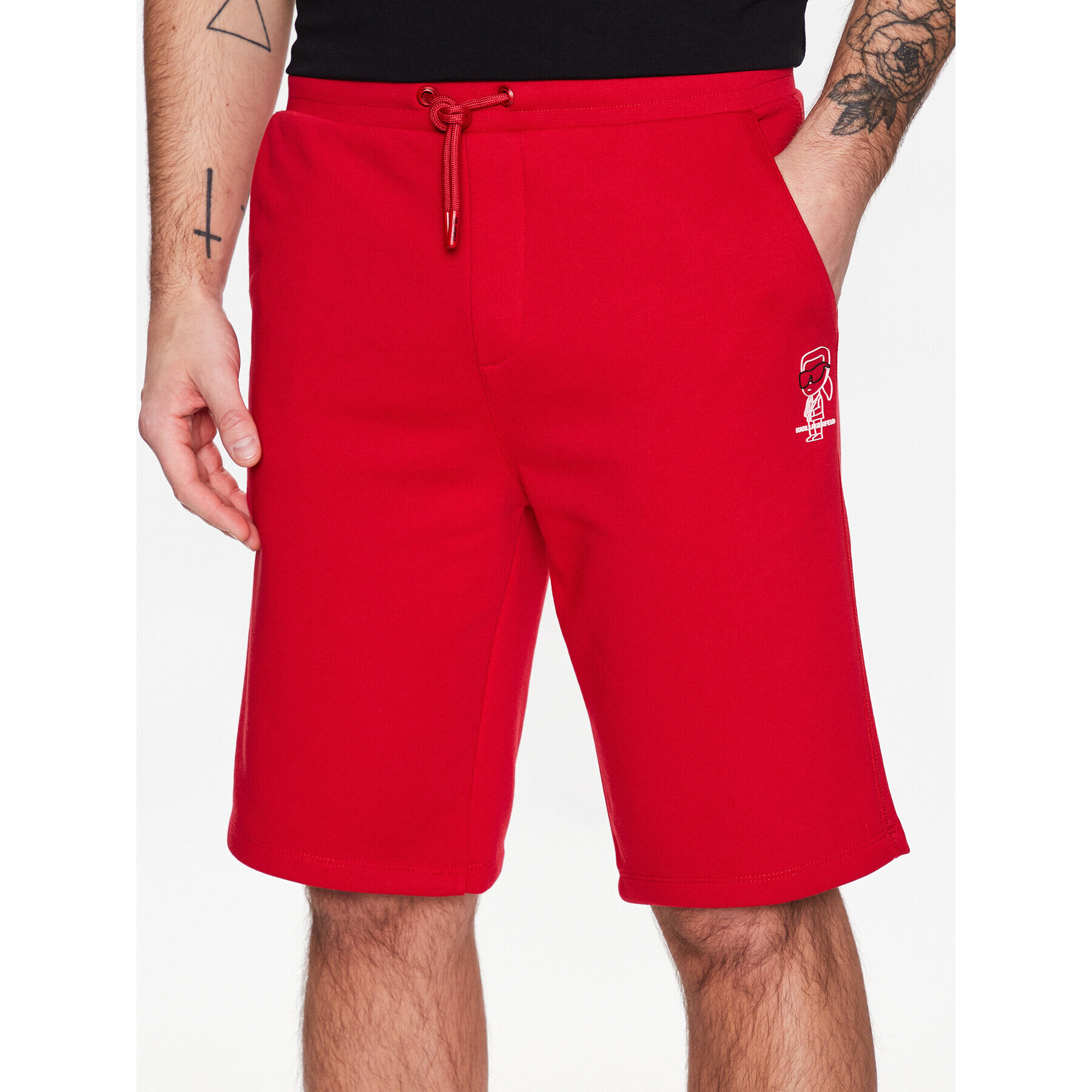 KARL LAGERFELD Pantaloni scurți sport 705423 532900 Roșu Regular Fit - Pled.ro