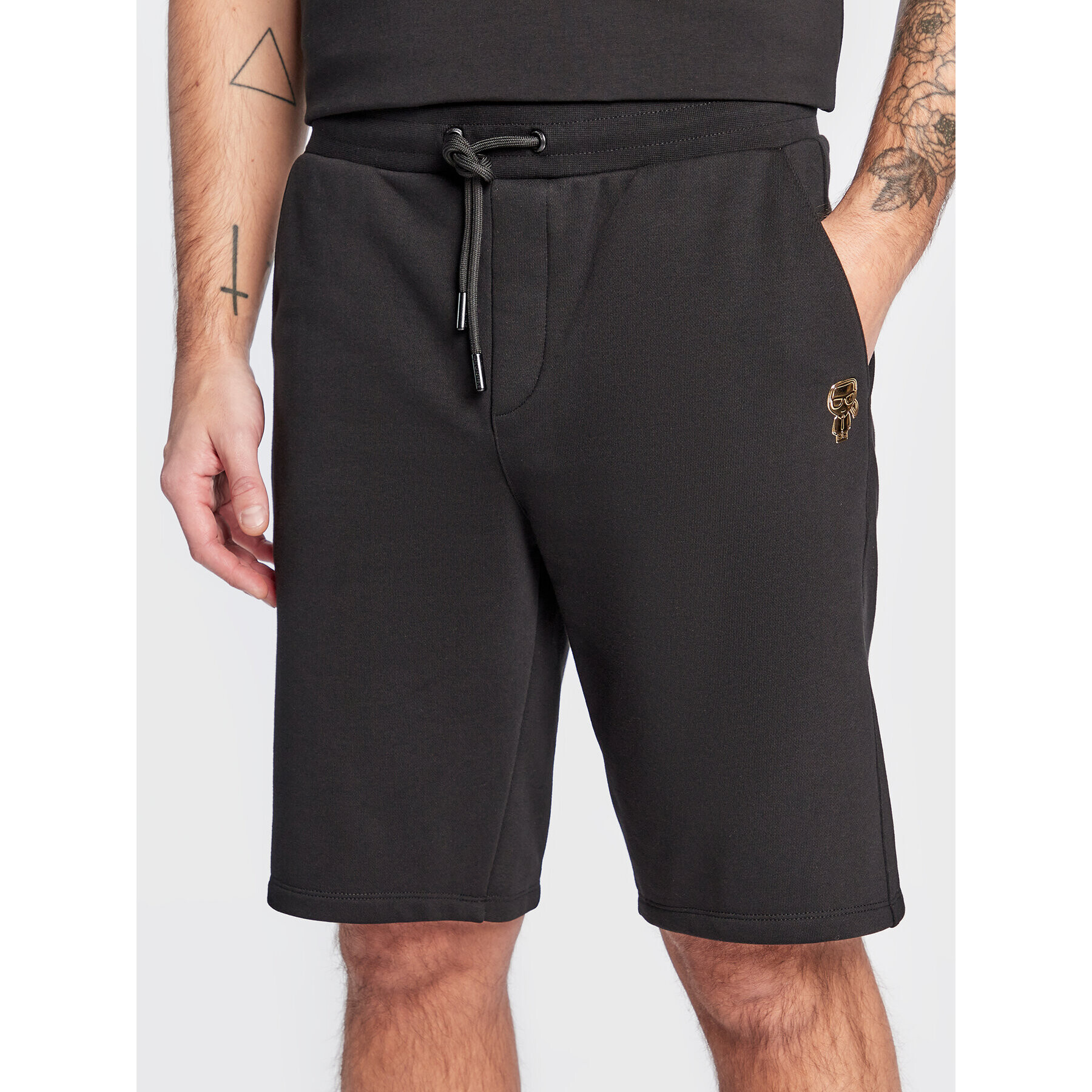 KARL LAGERFELD Pantaloni scurți sport 705428 524910 Negru Regular Fit - Pled.ro