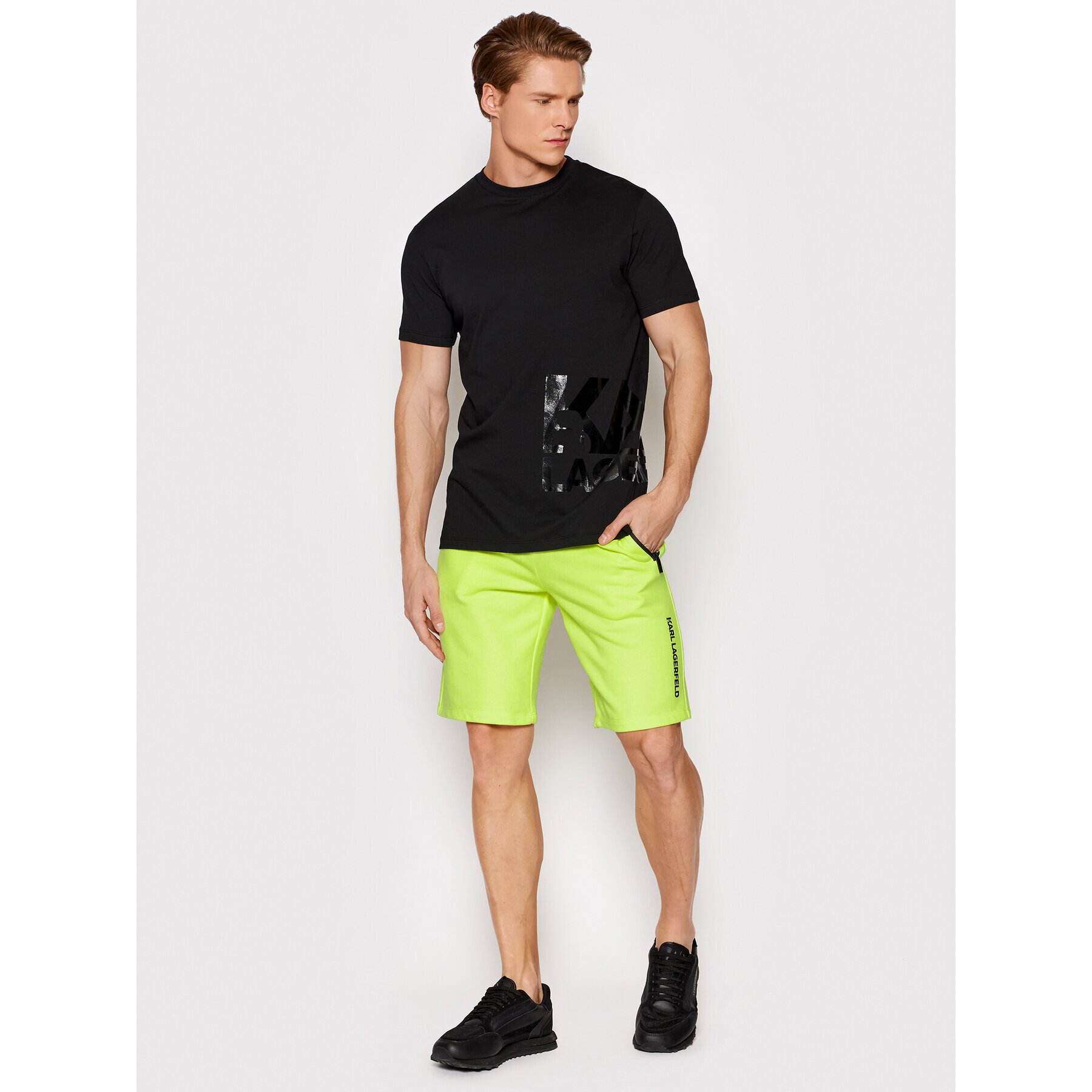 KARL LAGERFELD Pantaloni scurți sport Sweat 705432 521900 Galben Regular Fit - Pled.ro