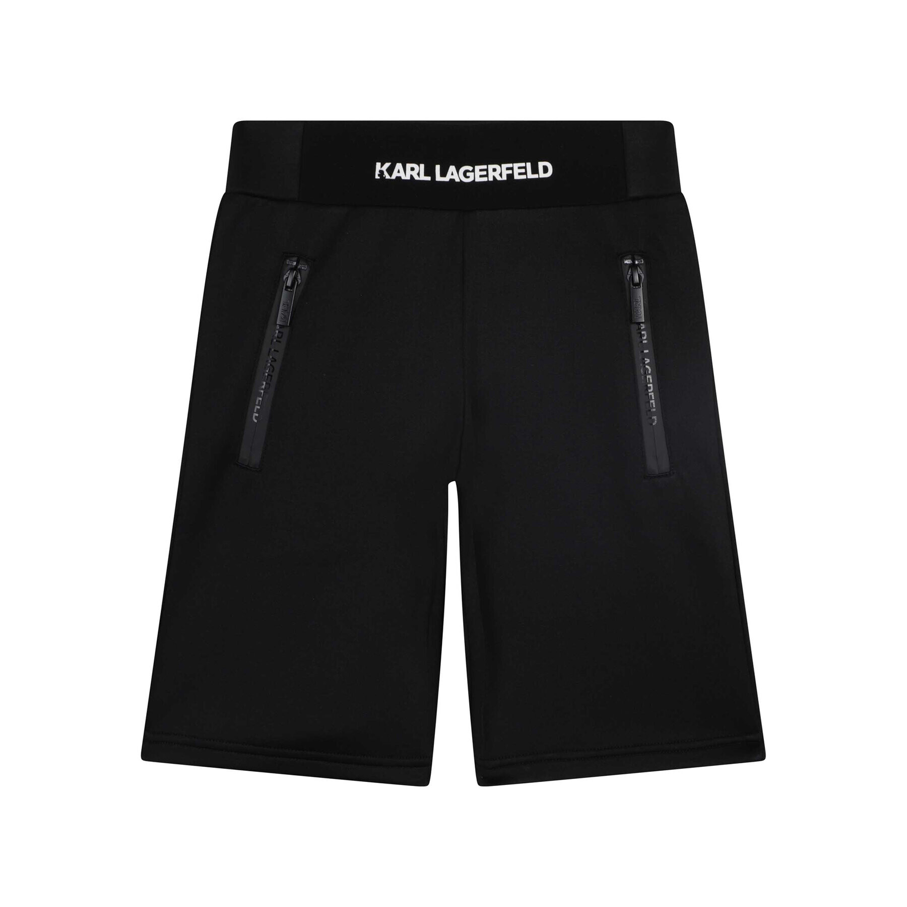 Karl Lagerfeld Kids Pantaloni scurți sport Z24149 S Negru Regular Fit - Pled.ro