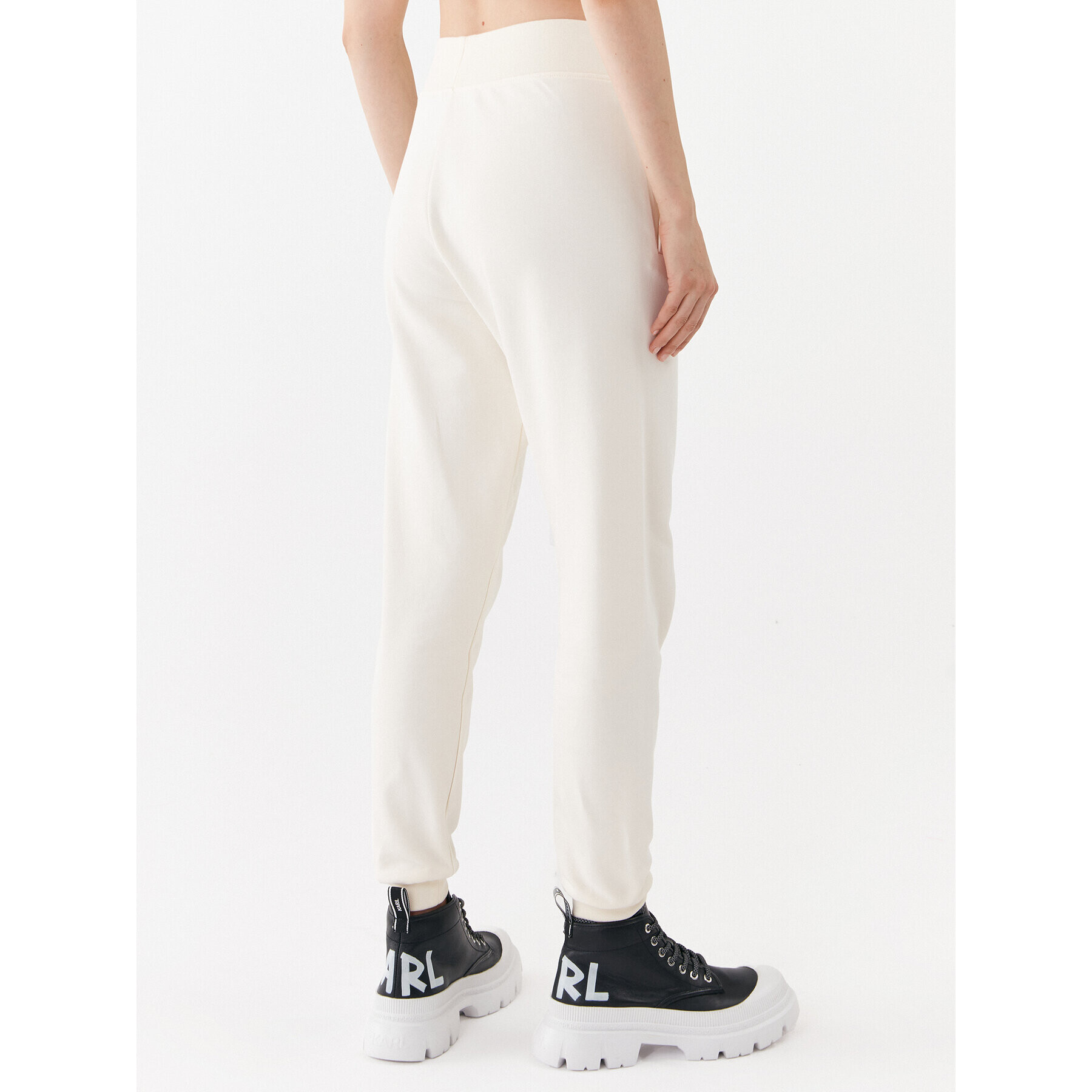 KARL LAGERFELD Pantaloni trening 231W1050 Écru Regular Fit - Pled.ro