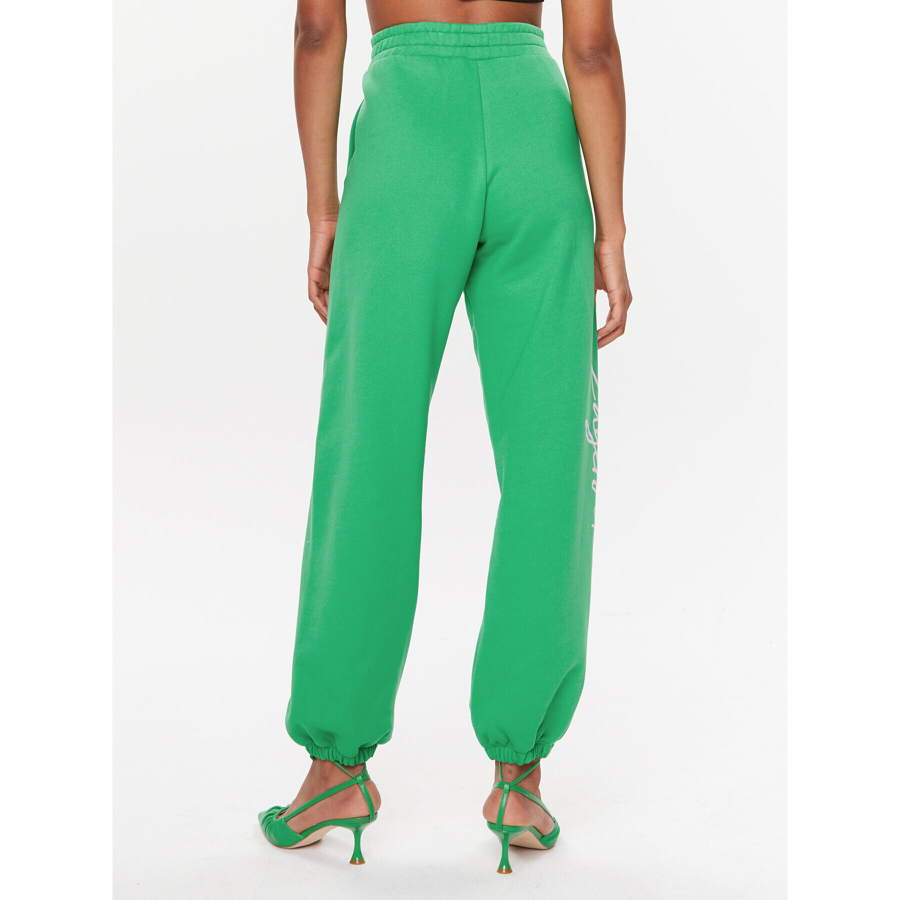 KARL LAGERFELD Pantaloni trening 235W1052 Verde Relaxed Fit - Pled.ro