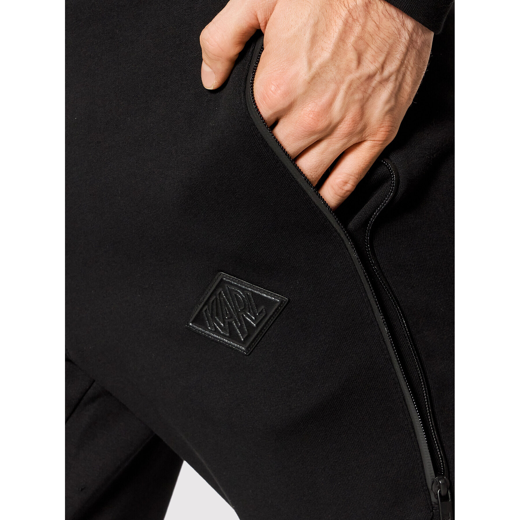 KARL LAGERFELD Pantaloni trening 705009 512913 Negru Regular Fit - Pled.ro