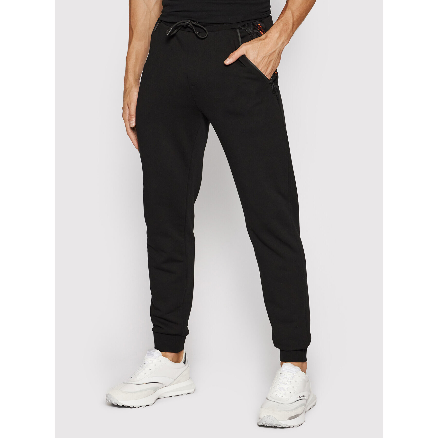 KARL LAGERFELD Pantaloni trening 705010 511900 Negru Regular Fit - Pled.ro