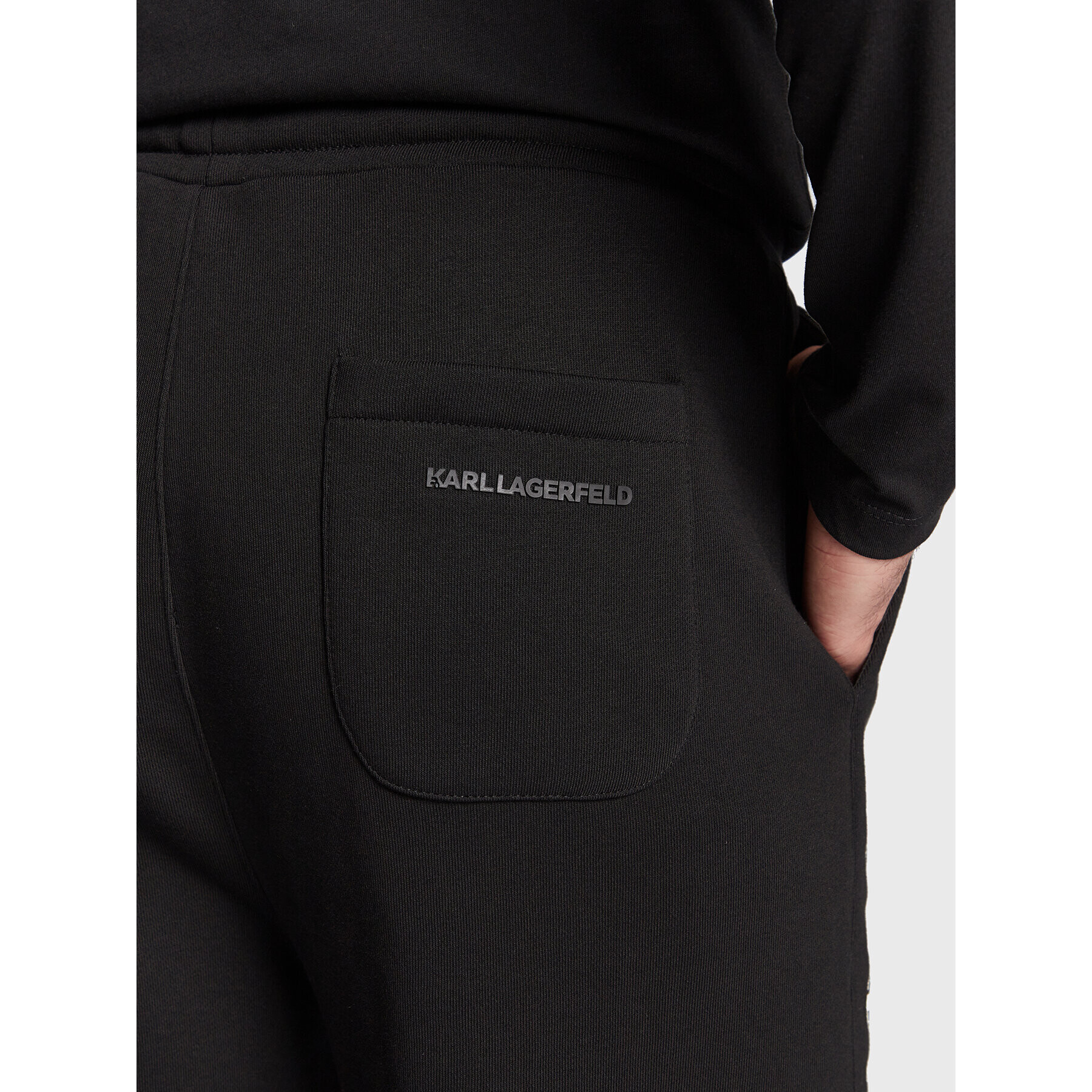 KARL LAGERFELD Pantaloni trening 705021 524910 Negru Regular Fit - Pled.ro