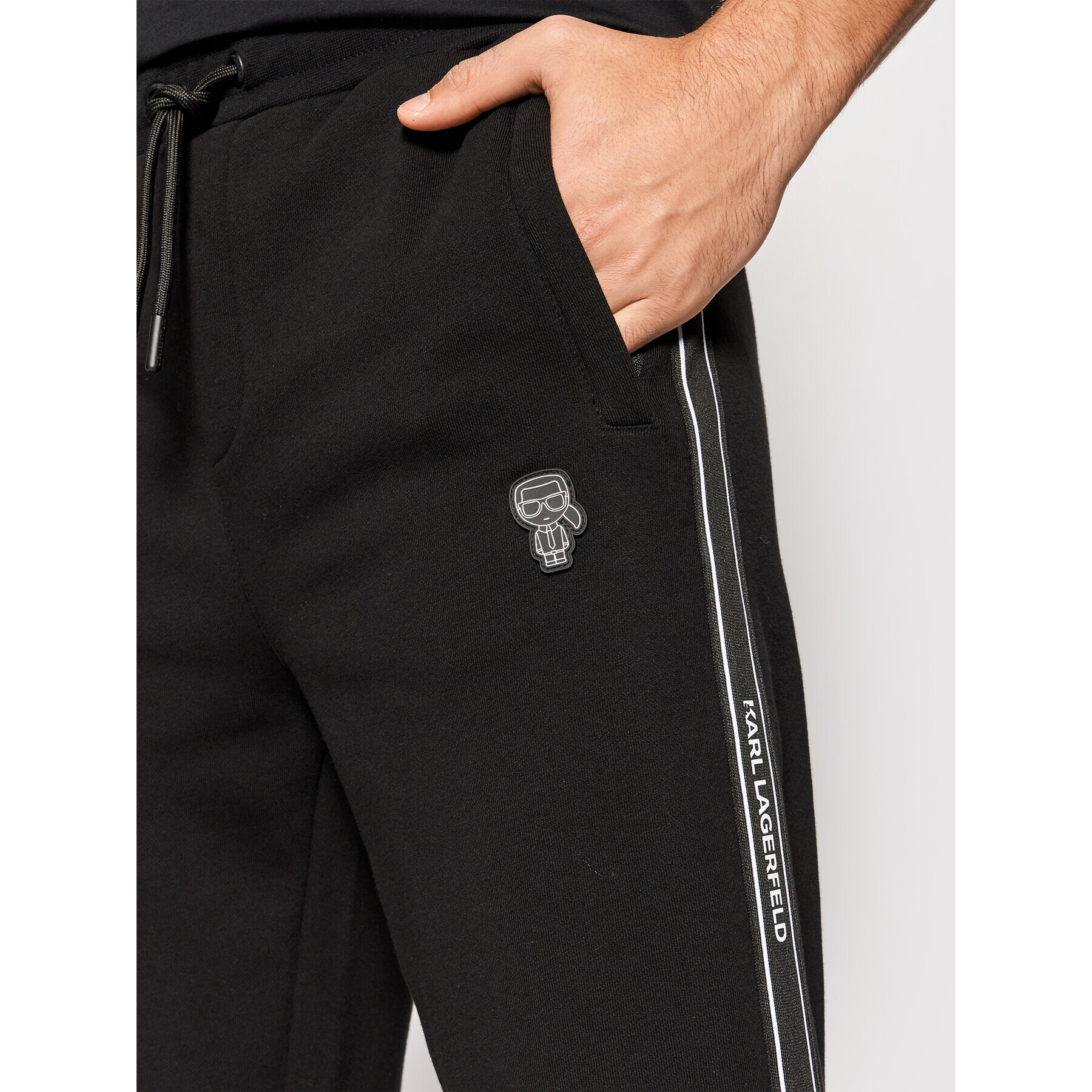 KARL LAGERFELD Pantaloni trening 705028 512910 Negru Regular Fit - Pled.ro