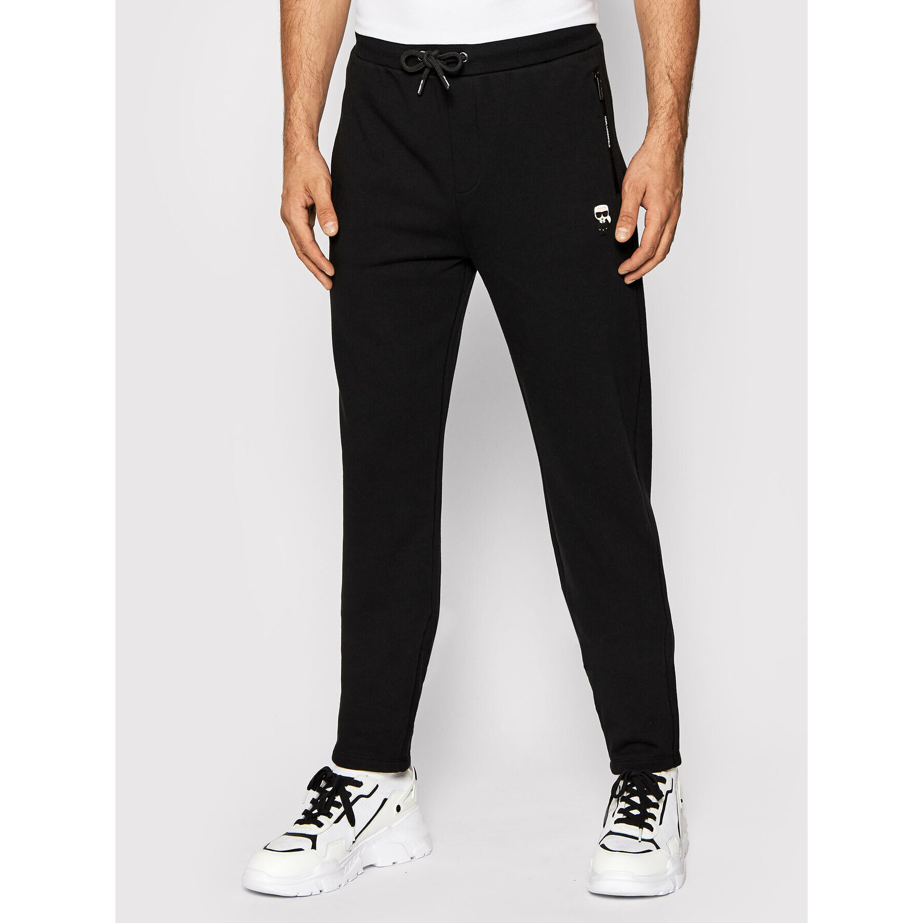 KARL LAGERFELD Pantaloni trening 705033 512910 Negru Regular Fit - Pled.ro