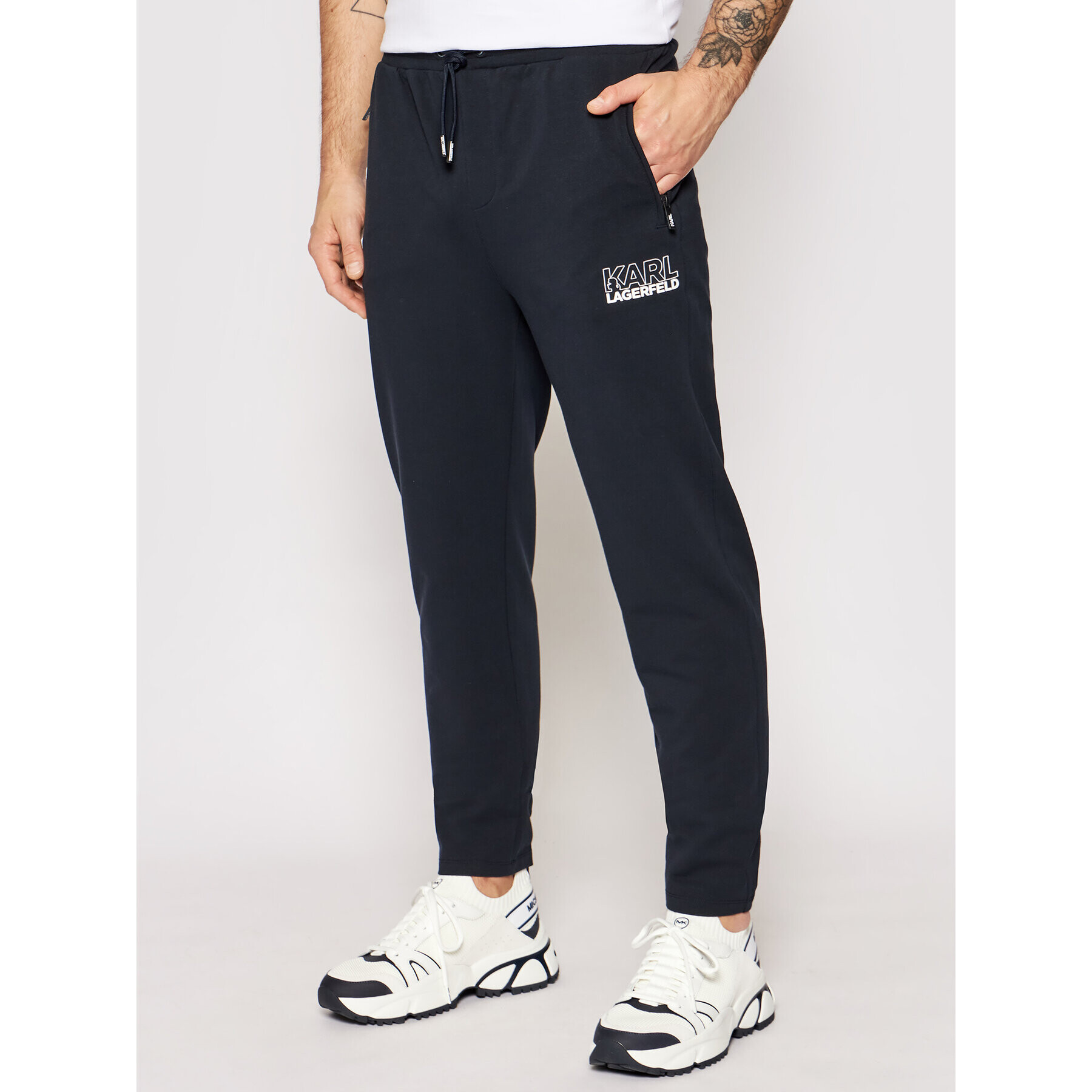 KARL LAGERFELD Pantaloni trening 705035 511902 Bleumarin Regular Fit - Pled.ro