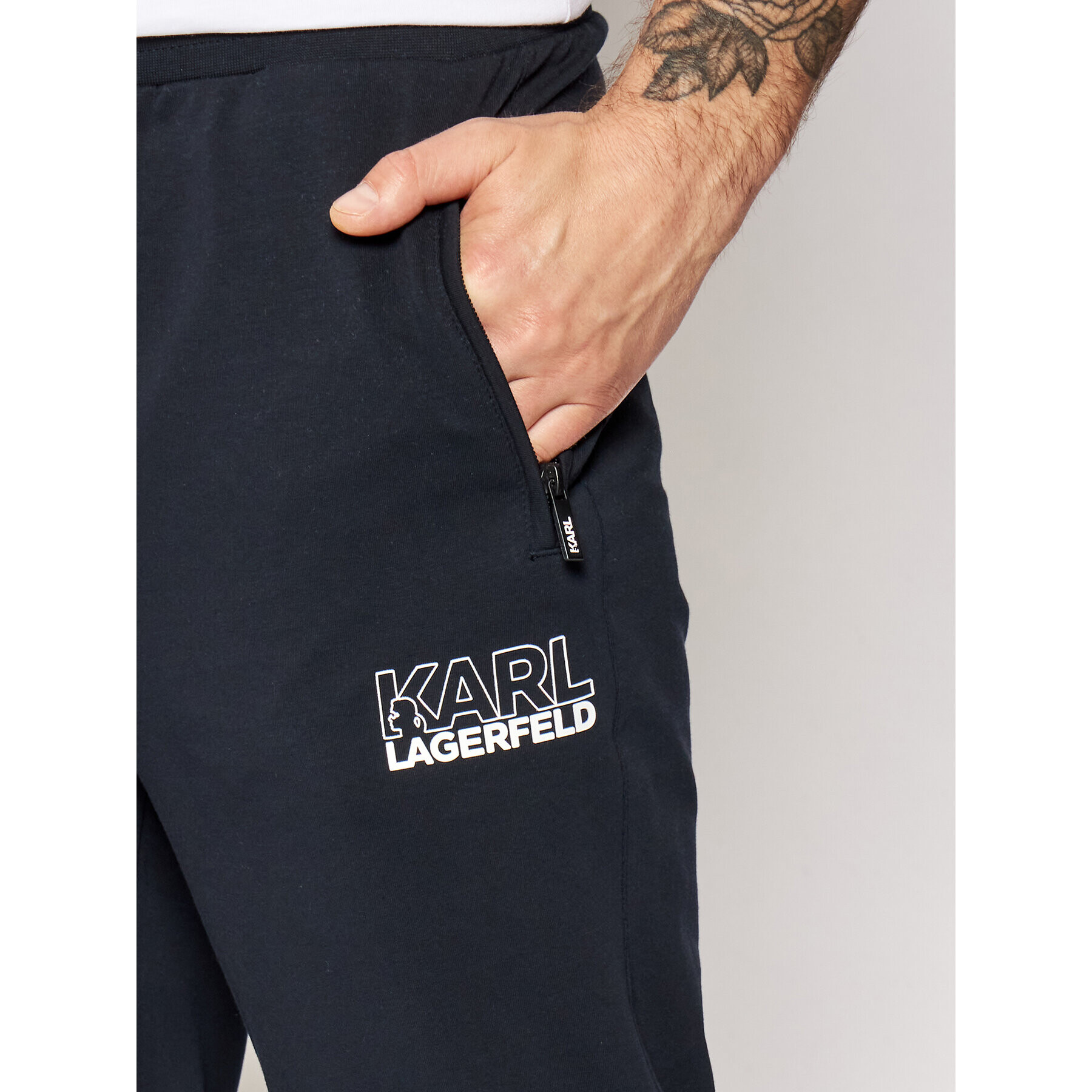 KARL LAGERFELD Pantaloni trening 705035 511902 Bleumarin Regular Fit - Pled.ro