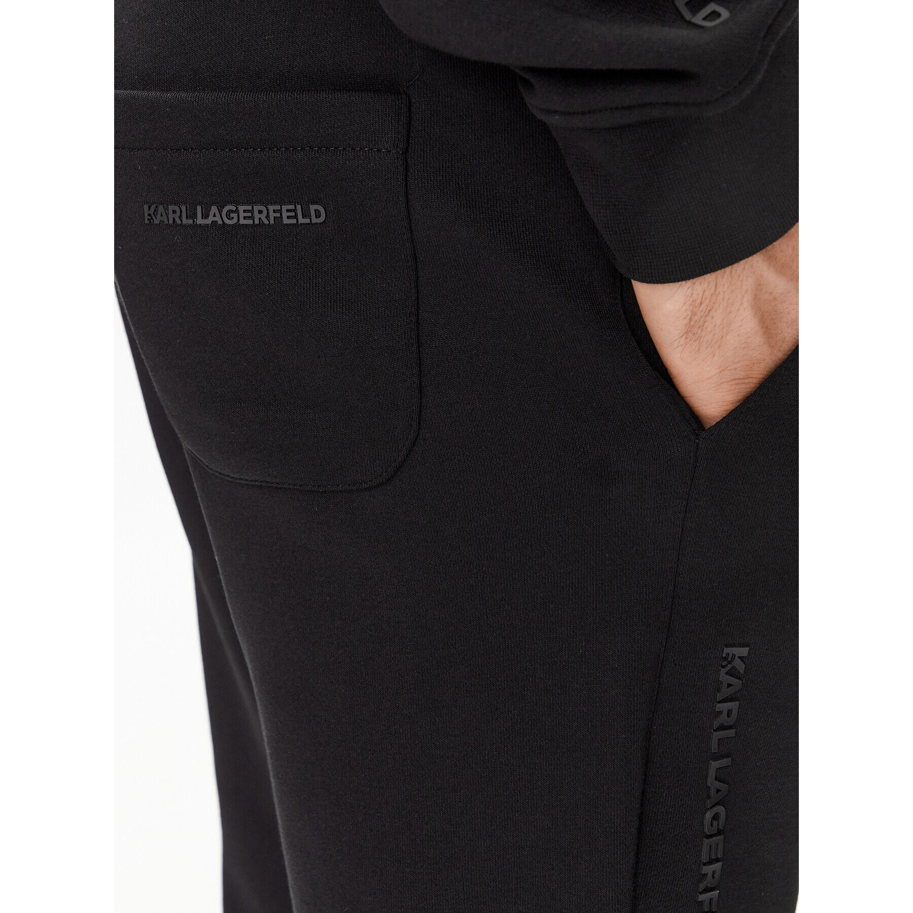 KARL LAGERFELD Pantaloni trening 705035 534910 Negru Regular Fit - Pled.ro