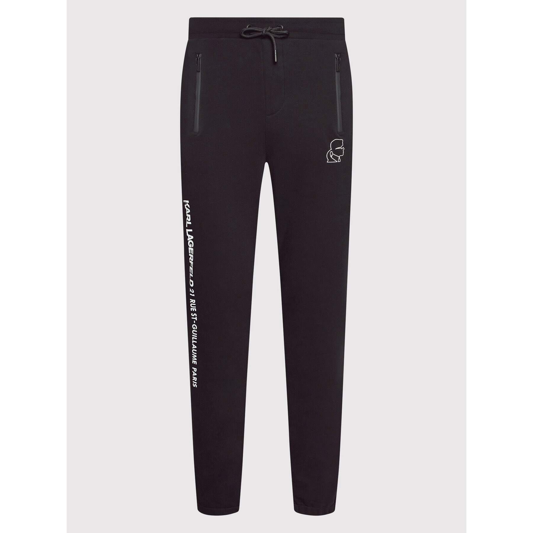 KARL LAGERFELD Pantaloni trening 705040 521900 Negru Regular Fit - Pled.ro