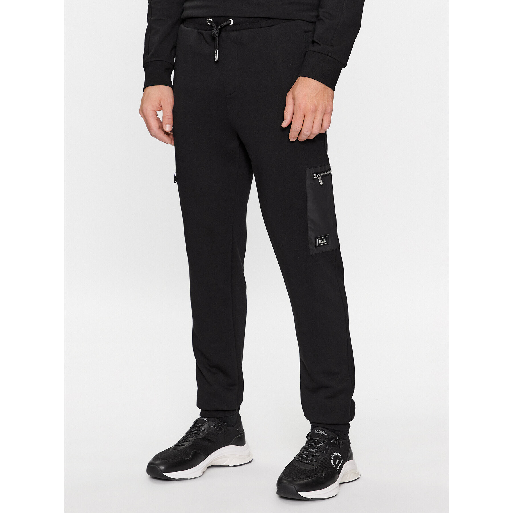 KARL LAGERFELD Pantaloni trening 705041 534910 Negru Regular Fit - Pled.ro