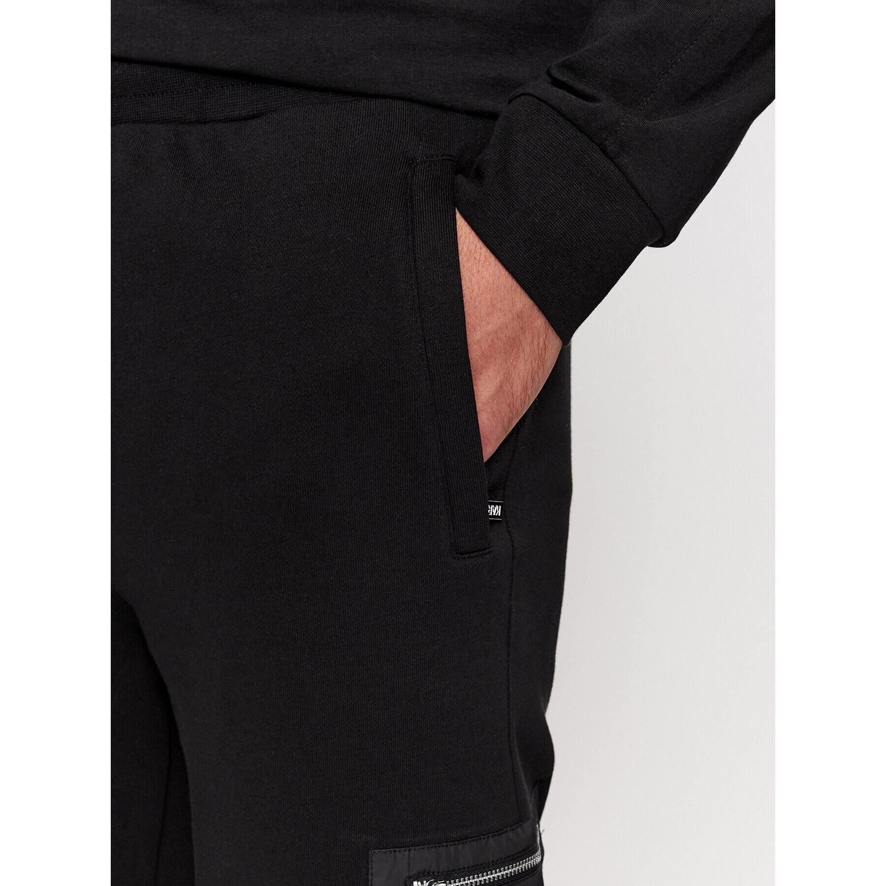 KARL LAGERFELD Pantaloni trening 705041 534910 Negru Regular Fit - Pled.ro