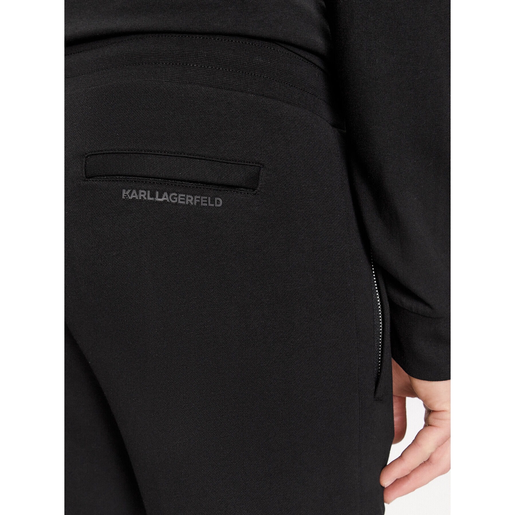 KARL LAGERFELD Pantaloni trening 705041 534910 Negru Regular Fit - Pled.ro