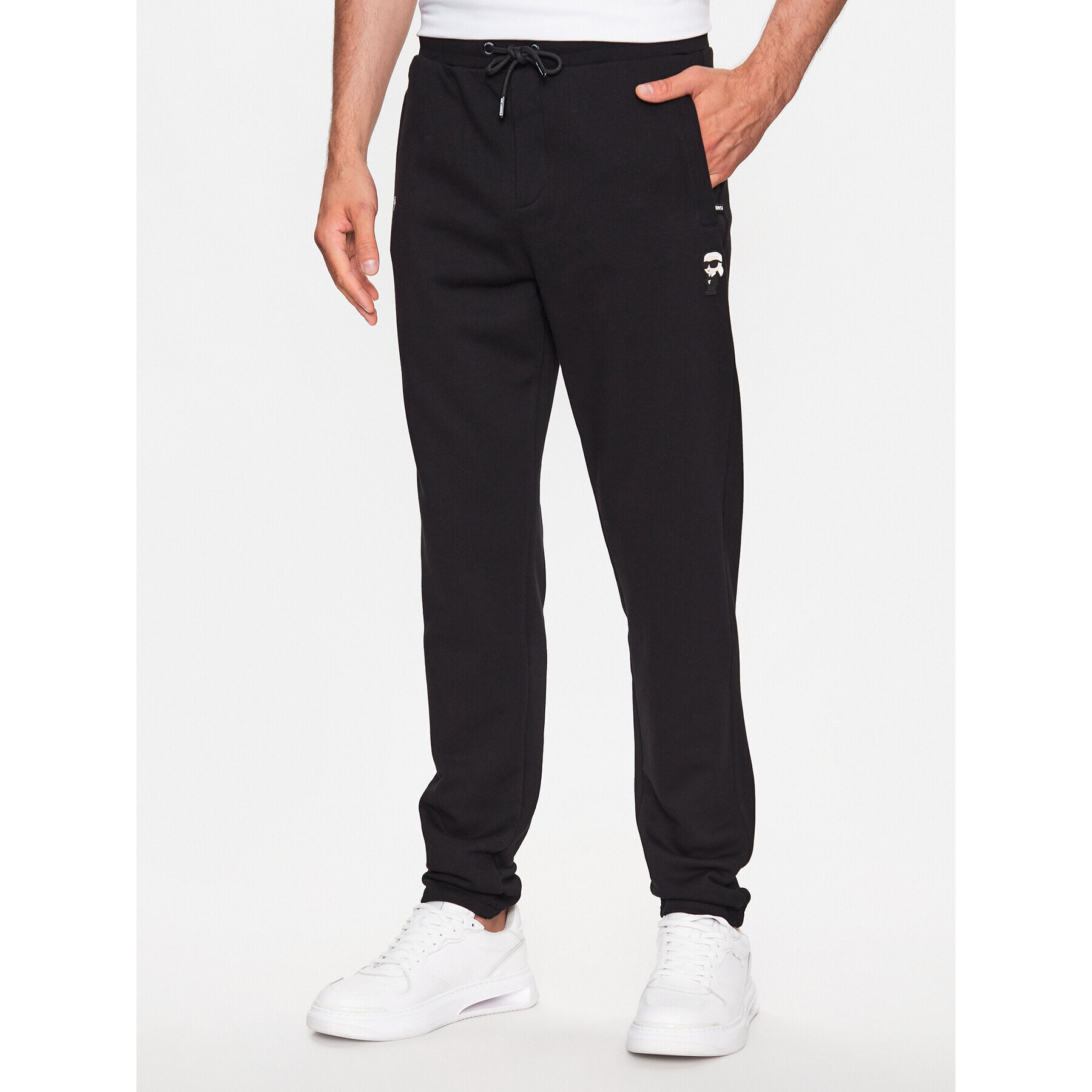 KARL LAGERFELD Pantaloni trening 705045 532900 Negru Regular Fit - Pled.ro