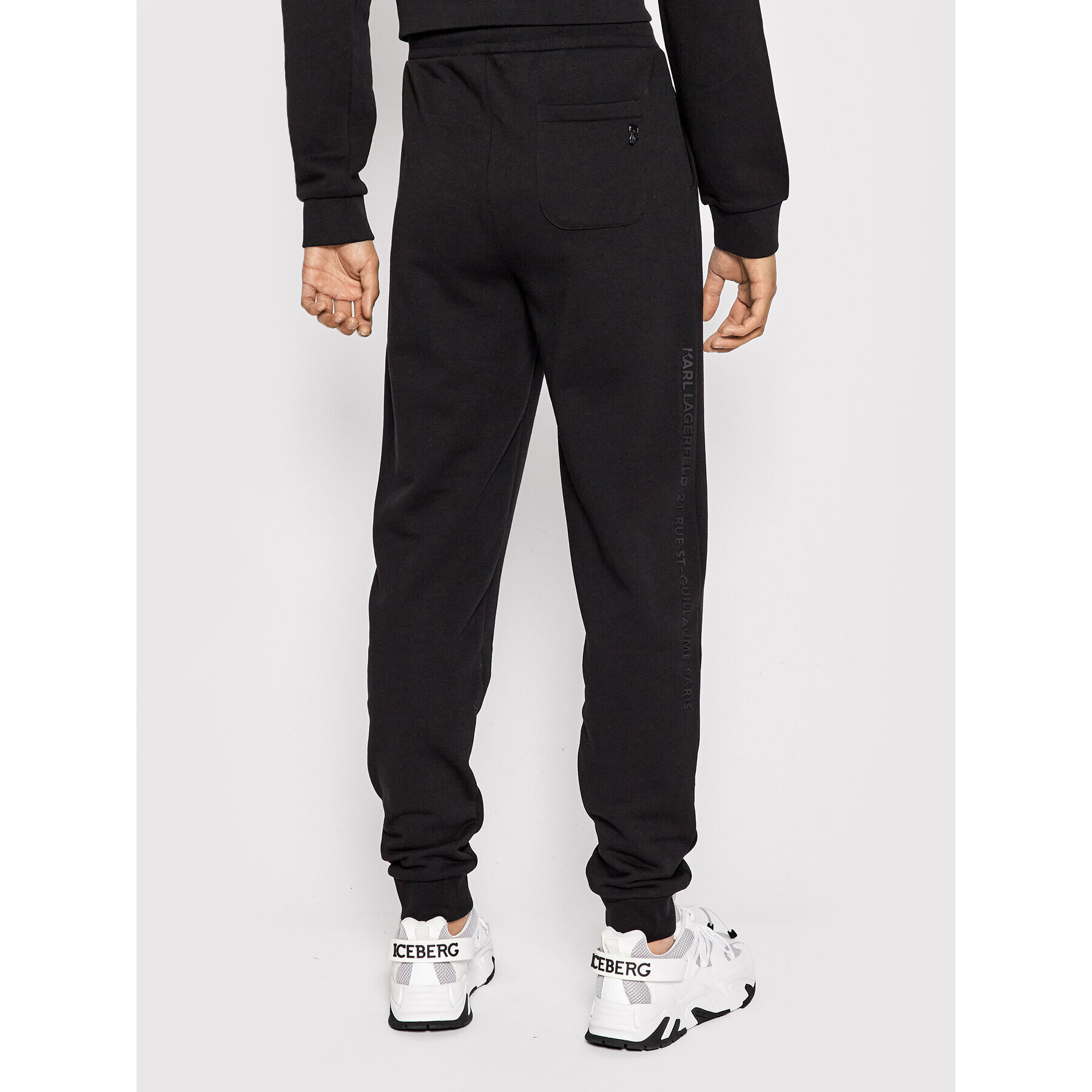 KARL LAGERFELD Pantaloni trening 705046 521900 Negru Regular Fit - Pled.ro