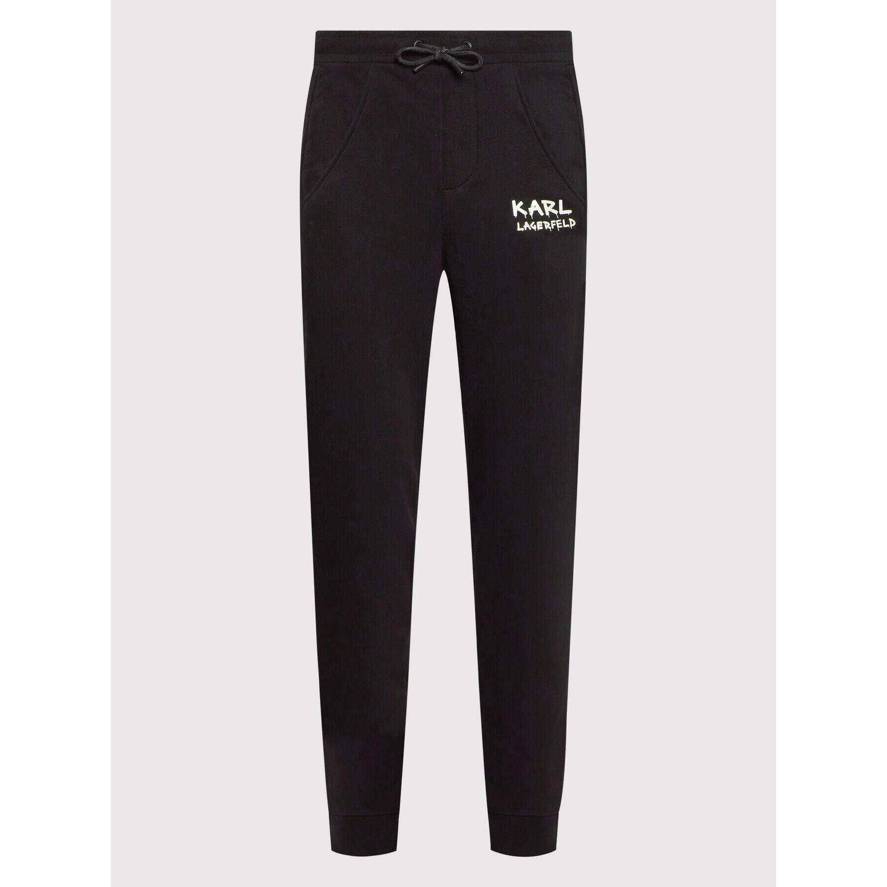 KARL LAGERFELD Pantaloni trening 705046 521900 Negru Regular Fit - Pled.ro